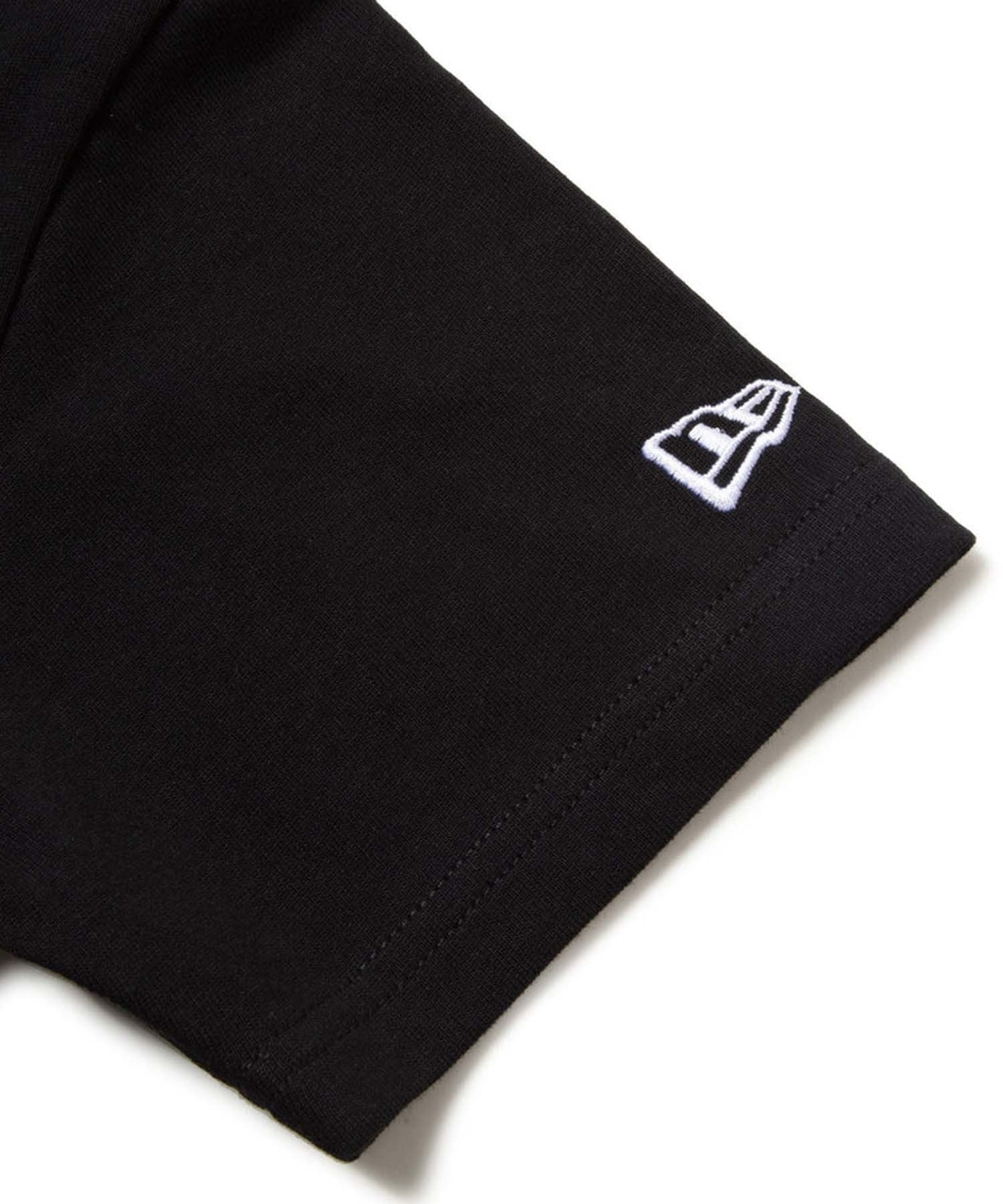 NEW ERA ニューエラ 半袖 Tシャツ キッズ バックプリント Youth 半袖 コットン Tシャツ Circle OOTTF 14414391(BLK-130cm)