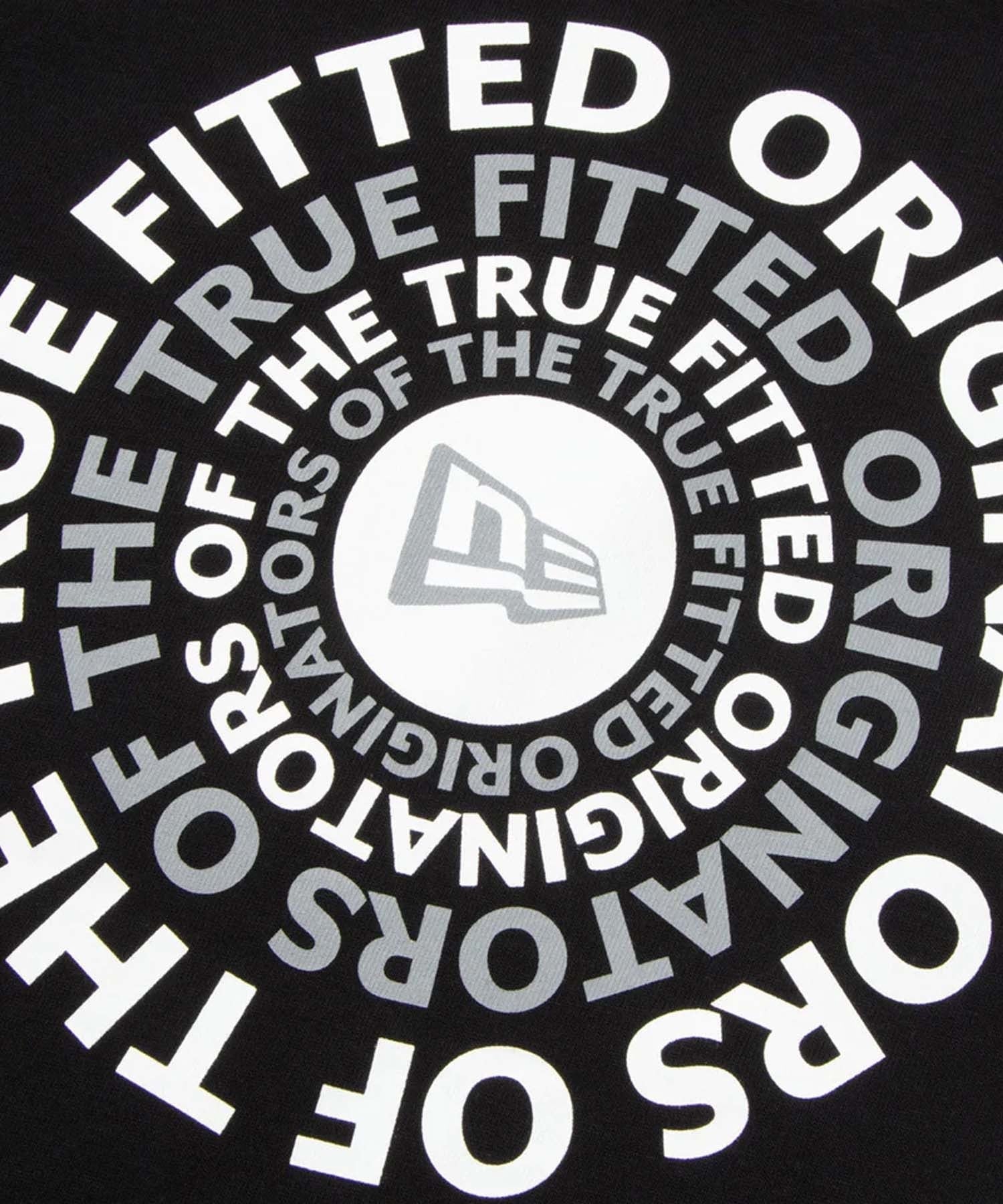 NEW ERA ニューエラ 半袖 Tシャツ キッズ バックプリント Youth 半袖 コットン Tシャツ Circle OOTTF 14414391(BLK-130cm)