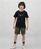 NEW ERA ニューエラ 半袖 Tシャツ キッズ バックプリント Youth 半袖 コットン Tシャツ Circle OOTTF 14414391(BLK-130cm)