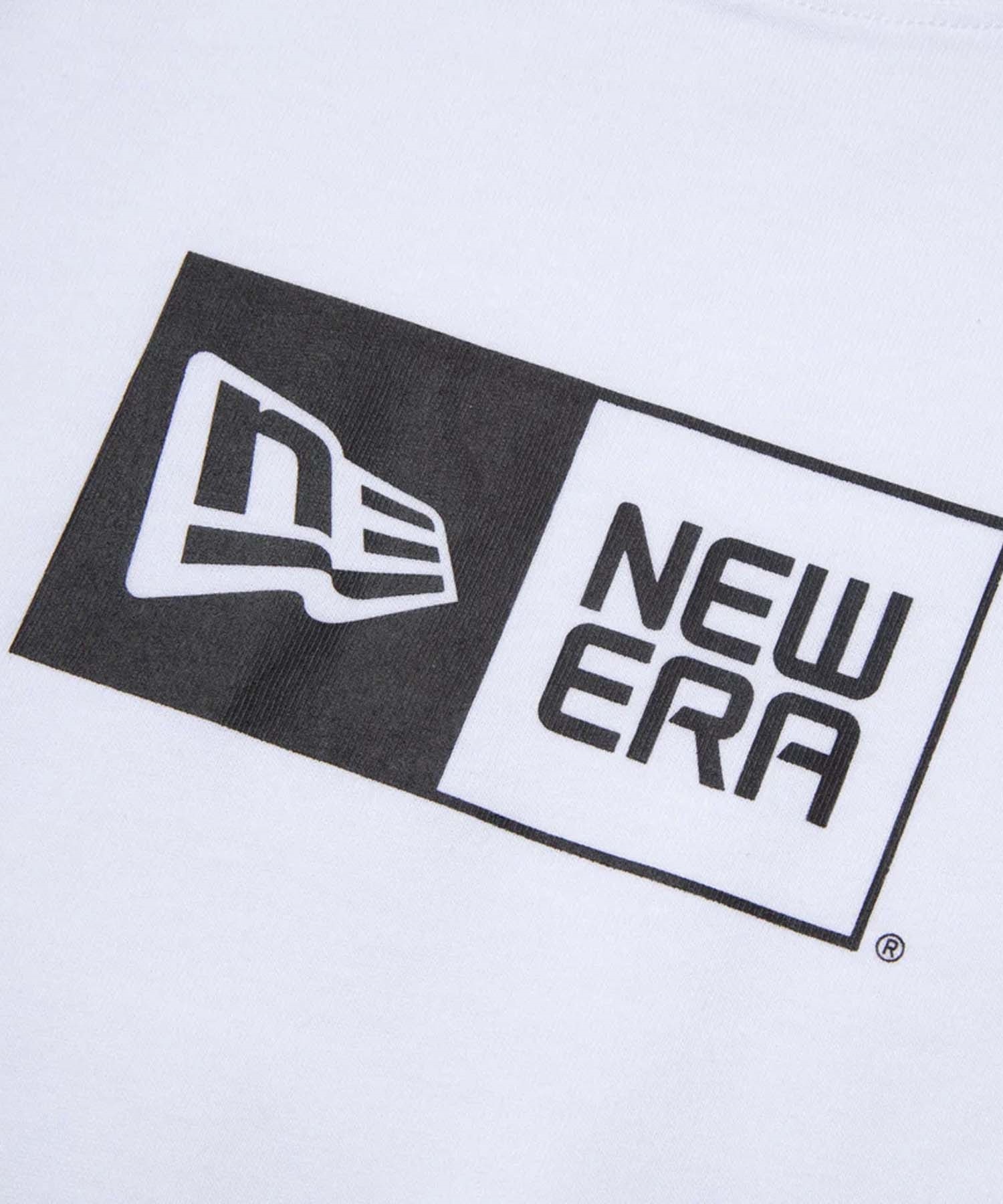 NEW ERA ニューエラ 半袖 Tシャツ キッズ Youth 半袖 コットン Tシャツ ボックスロゴ 14521378(WHT-130cm)