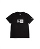 NEW ERA ニューエラ 半袖 Tシャツ キッズ Youth 半袖 コットン Tシャツ ボックスロゴ 14521379(BLK-130cm)