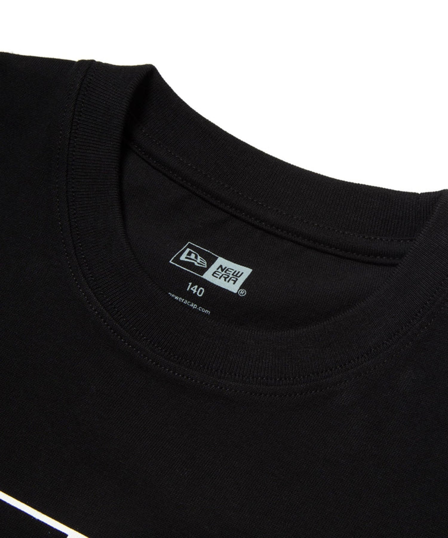 NEW ERA ニューエラ 半袖 Tシャツ キッズ Youth 半袖 コットン Tシャツ ボックスロゴ 14521379(BLK-130cm)