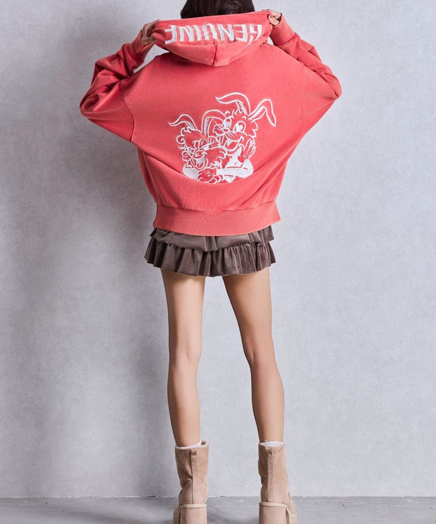 GYDA ジェイダ プルオーバー パーカー レディース GENUINE BUNNY スウェット パーカー 072552703101(O.WHT-FREE)