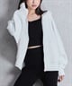 GYDA ジェイダ ジップアップ パーカー レディース GYDA LOOSE スウェット ZIP UP パーカー 072552908001(O.WHT-FREE)
