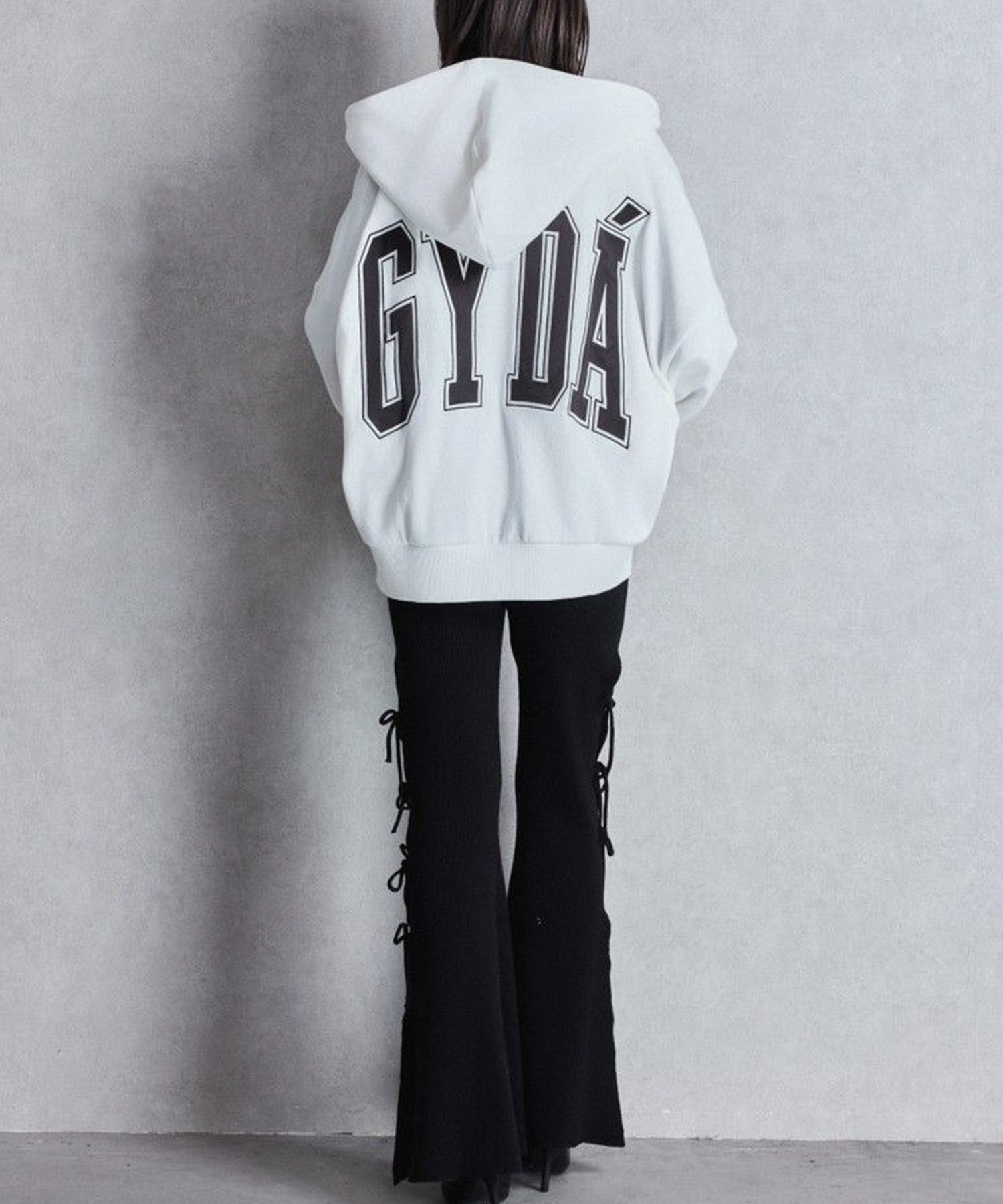 GYDA ジェイダ ジップアップ パーカー レディース GYDA LOOSE スウェット ZIP UP パーカー 072552908001(O.WHT-FREE)