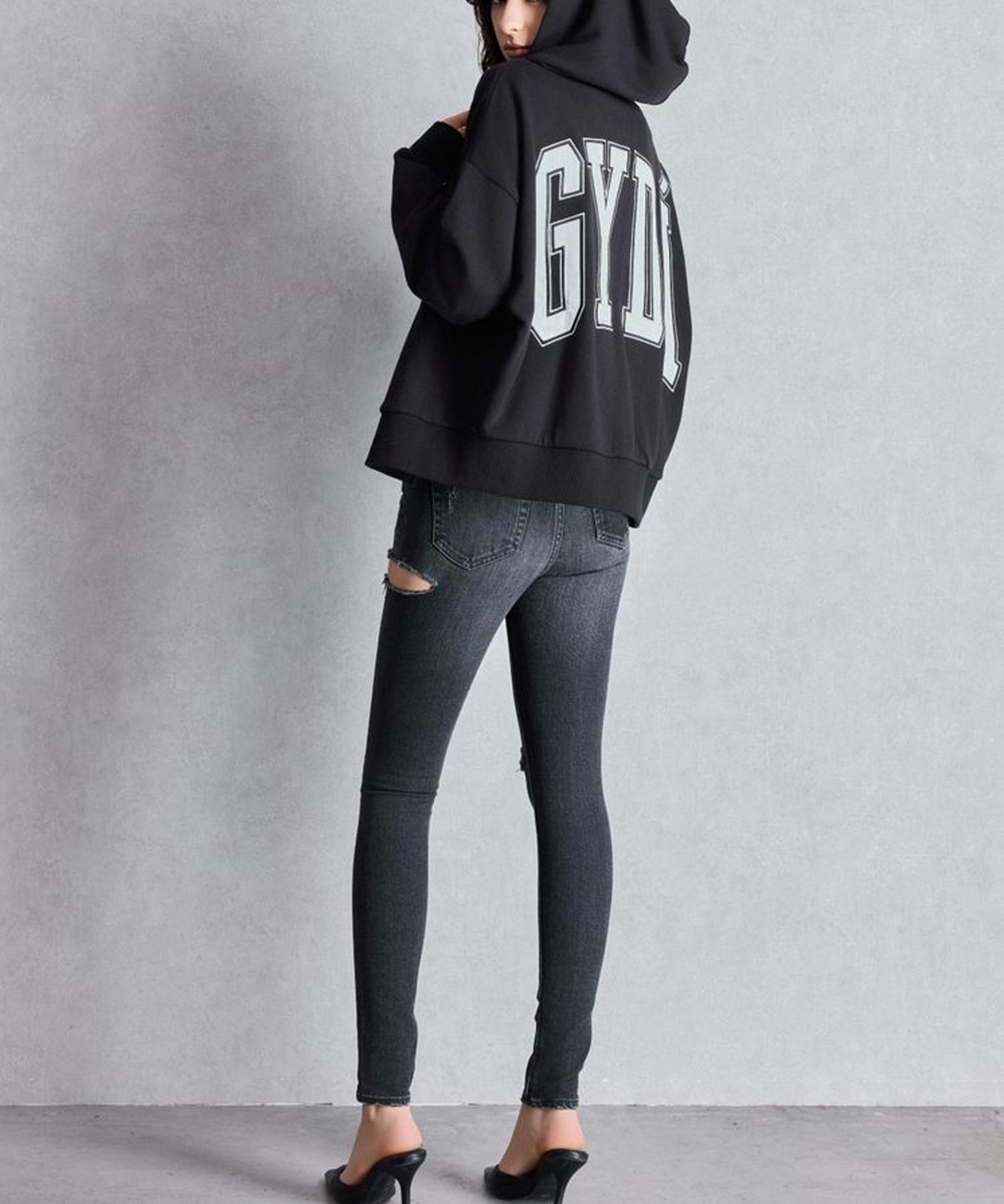 GYDA ジェイダ ジップアップ パーカー レディース GYDA LOOSE スウェット ZIP UP パーカー 072552908001(O.WHT-FREE)