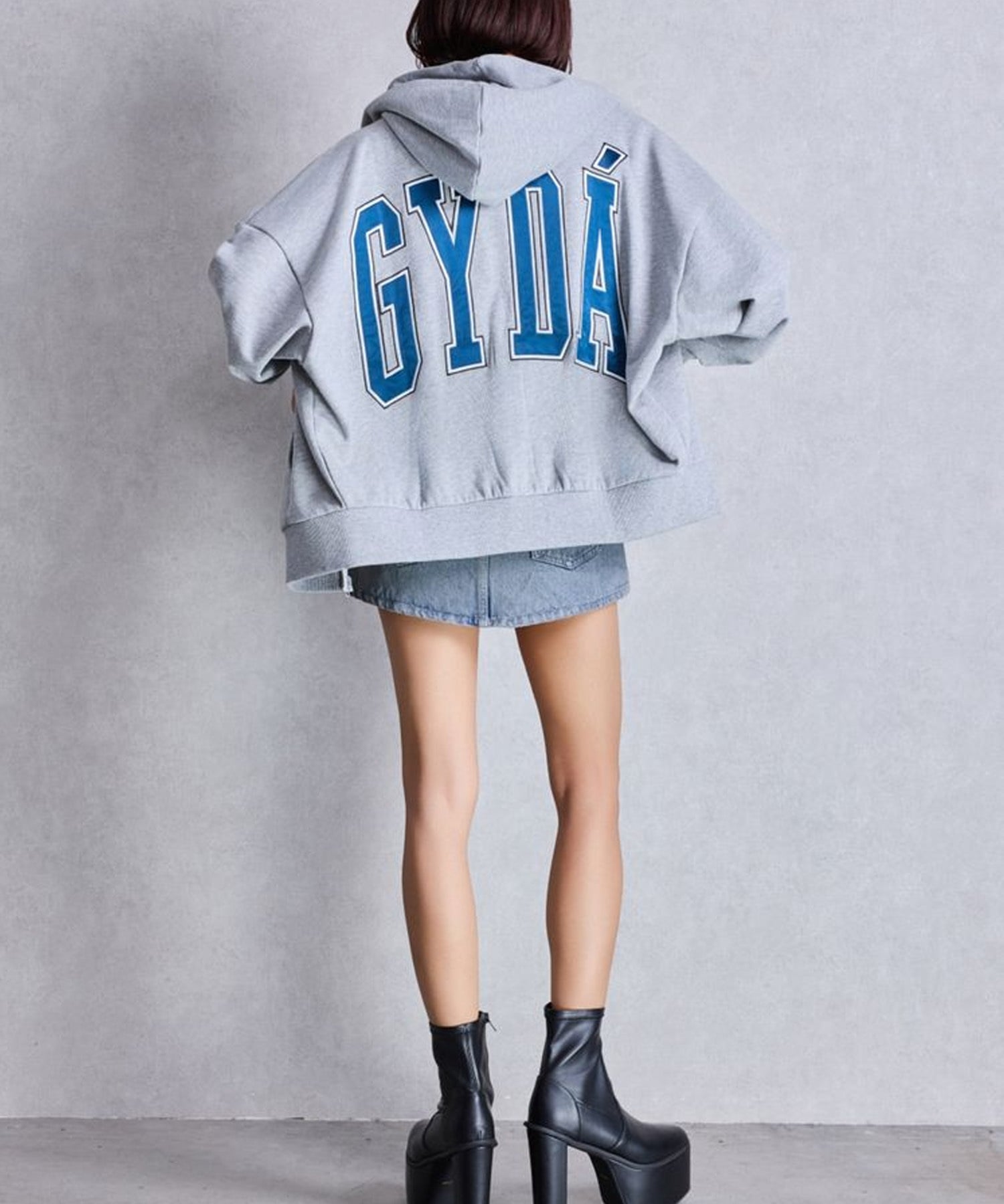 GYDA ジェイダ ジップアップ パーカー レディース GYDA LOOSE スウェット ZIP UP パーカー 072552908001(O.WHT-FREE)