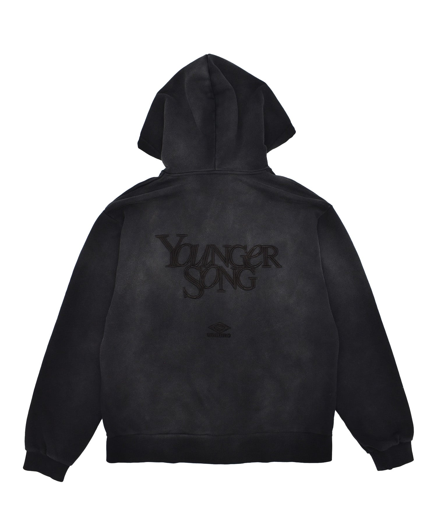 UMBRO アンブロ × Younger Song ヤンガーソング コラボ ジップアップ パーカー 裏毛 MD27-LHD03 ムラサキスポーツ限定(BLACK-M)