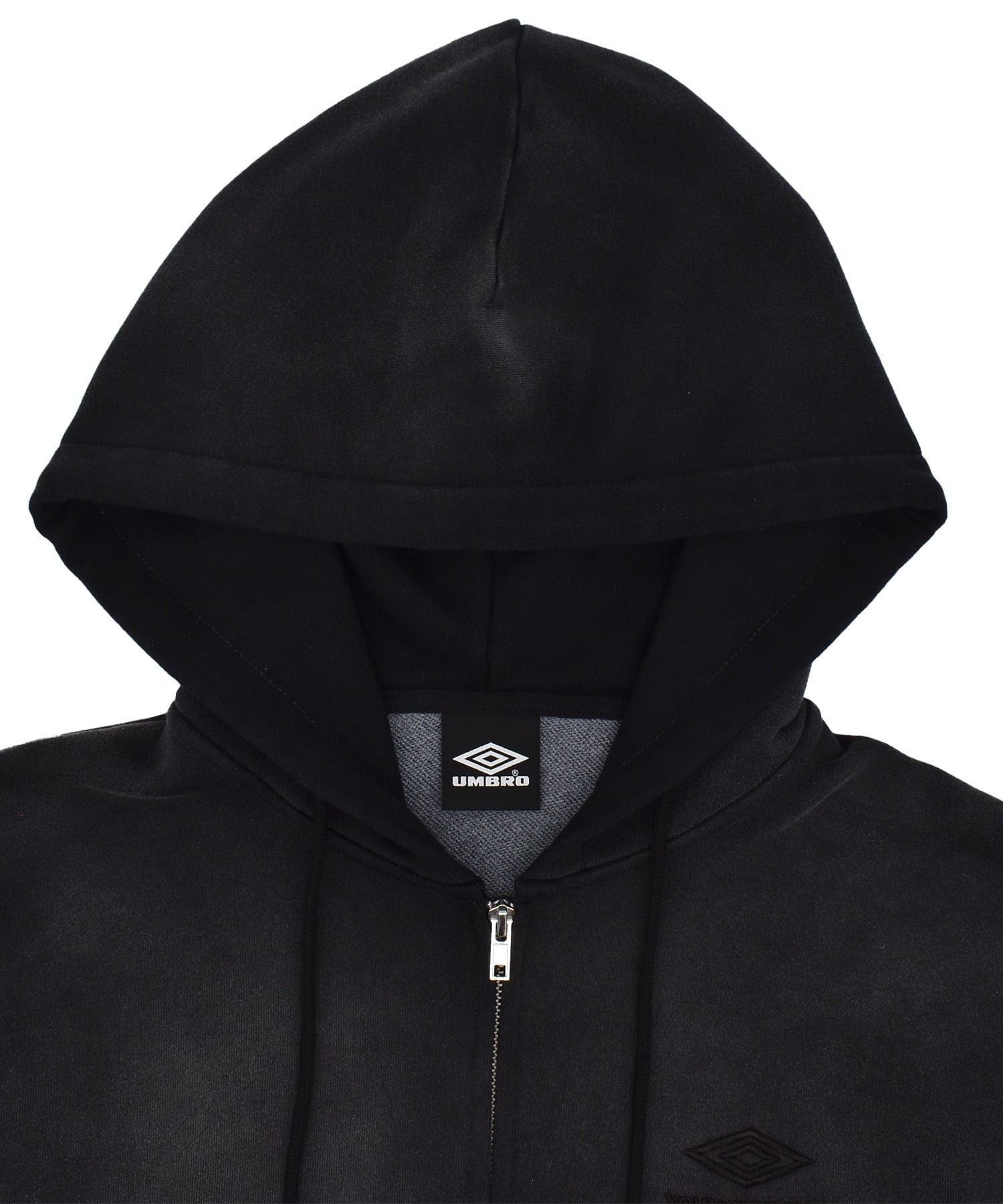 UMBRO アンブロ × Younger Song ヤンガーソング コラボ ジップアップ パーカー 裏毛 MD27-LHD03 ムラサキスポーツ限定(BLACK-M)