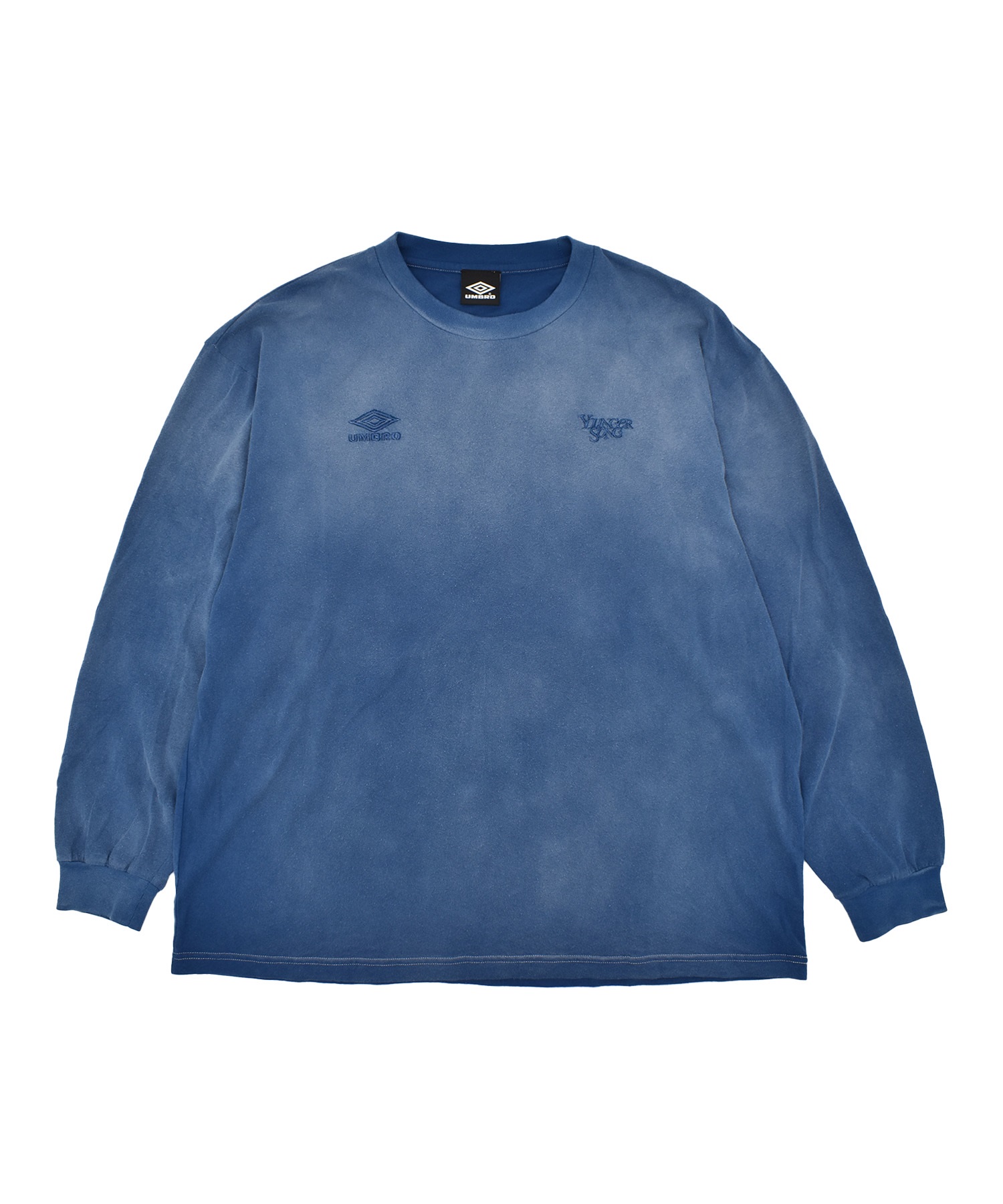 UMBRO アンブロ × Younger Song ヤンガーソング コラボ 長袖 Tシャツ ロンT MD27-LST02A ムラサキスポーツ限定(BLACK-S)