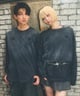 UMBRO アンブロ × Younger Song ヤンガーソング コラボ 長袖 Tシャツ ロンT MD27-LST02A ムラサキスポーツ限定(BLACK-S)