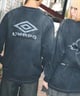UMBRO アンブロ × Younger Song ヤンガーソング コラボ 長袖 Tシャツ ロンT MD27-LST02B ムラサキスポーツ限定(BLACK-S)