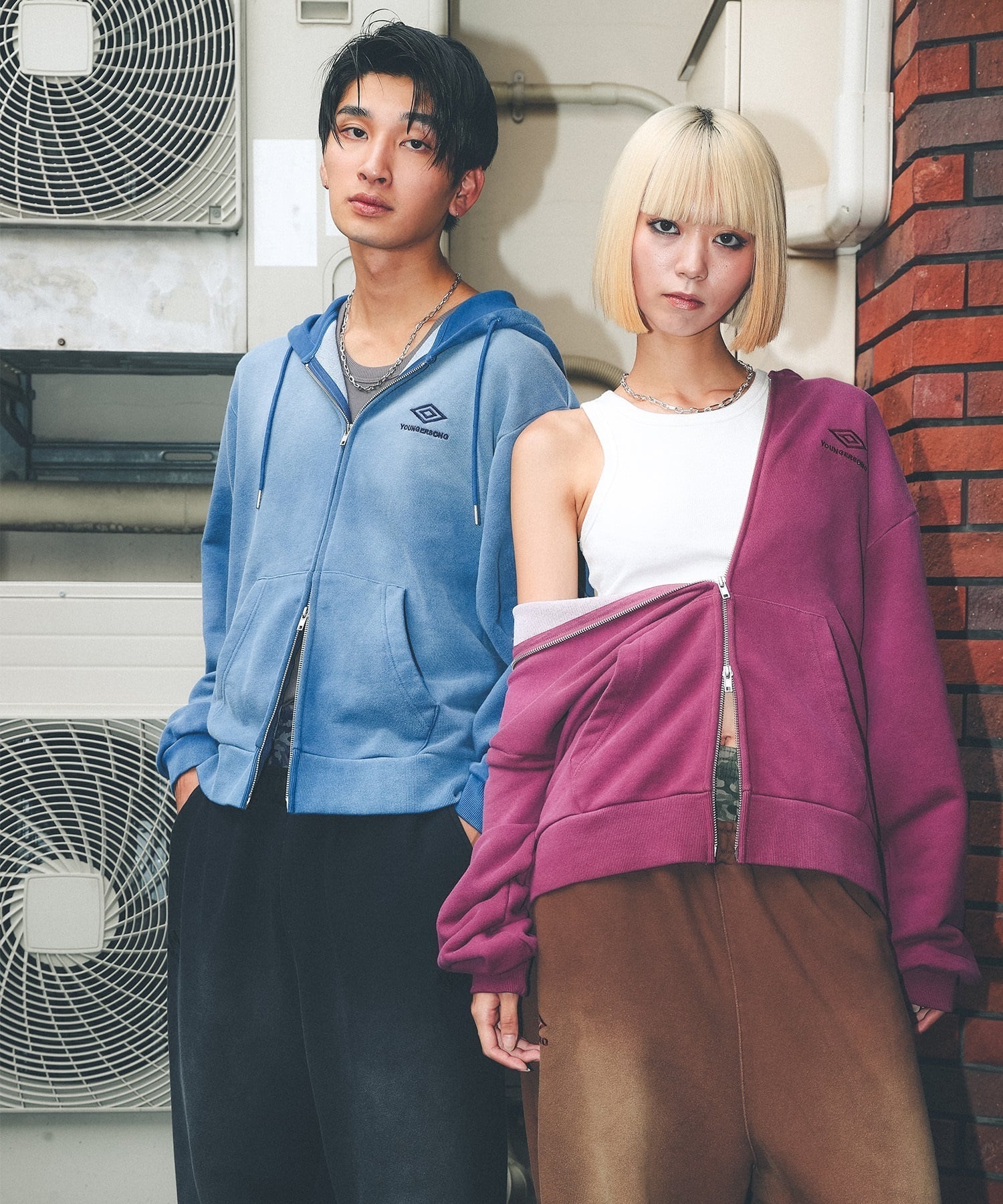 UMBRO アンブロ × Younger Song ヤンガーソング コラボ スウェットパンツ ロングパンツ MD27-LPT05 ムラサキスポーツ限定(BLACK-M)