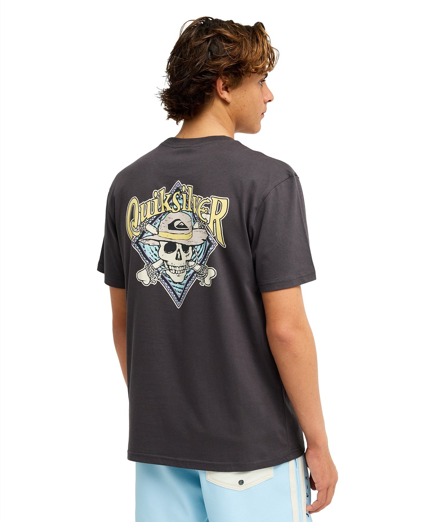 QUIKSILVER クイックシルバー 半袖 Tシャツ メンズ コラボ ONE PIECE X QUIKSILVER PIRATES ISLAND SS EQYZT08508(BWT-S)