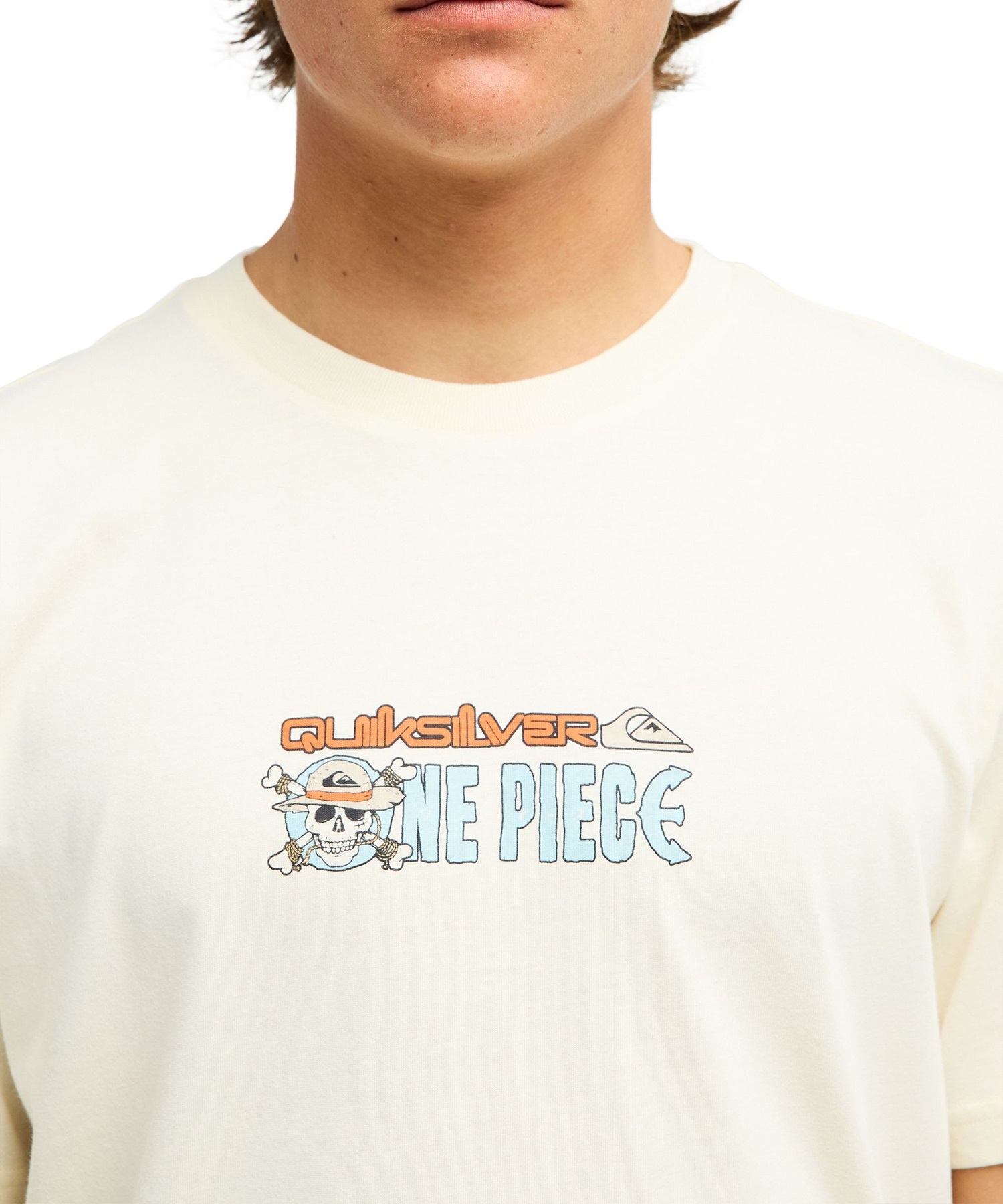 QUIKSILVER クイックシルバー 半袖 Tシャツ メンズ コラボ ONE PIECE X QUIKSILVER PIRATES ISLAND SS EQYZT08508(BWT-S)
