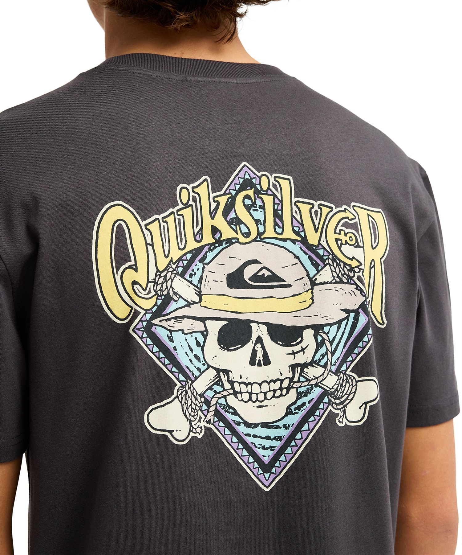 QUIKSILVER クイックシルバー 半袖 Tシャツ メンズ コラボ ONE PIECE X QUIKSILVER PIRATES ISLAND SS EQYZT08508(BWT-S)