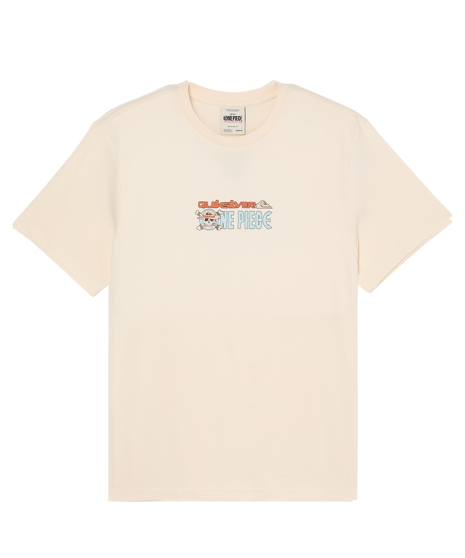 QUIKSILVER クイックシルバー 半袖 Tシャツ メンズ コラボ ONE PIECE X QUIKSILVER PIRATES ISLAND SS EQYZT08508(BWT-S)