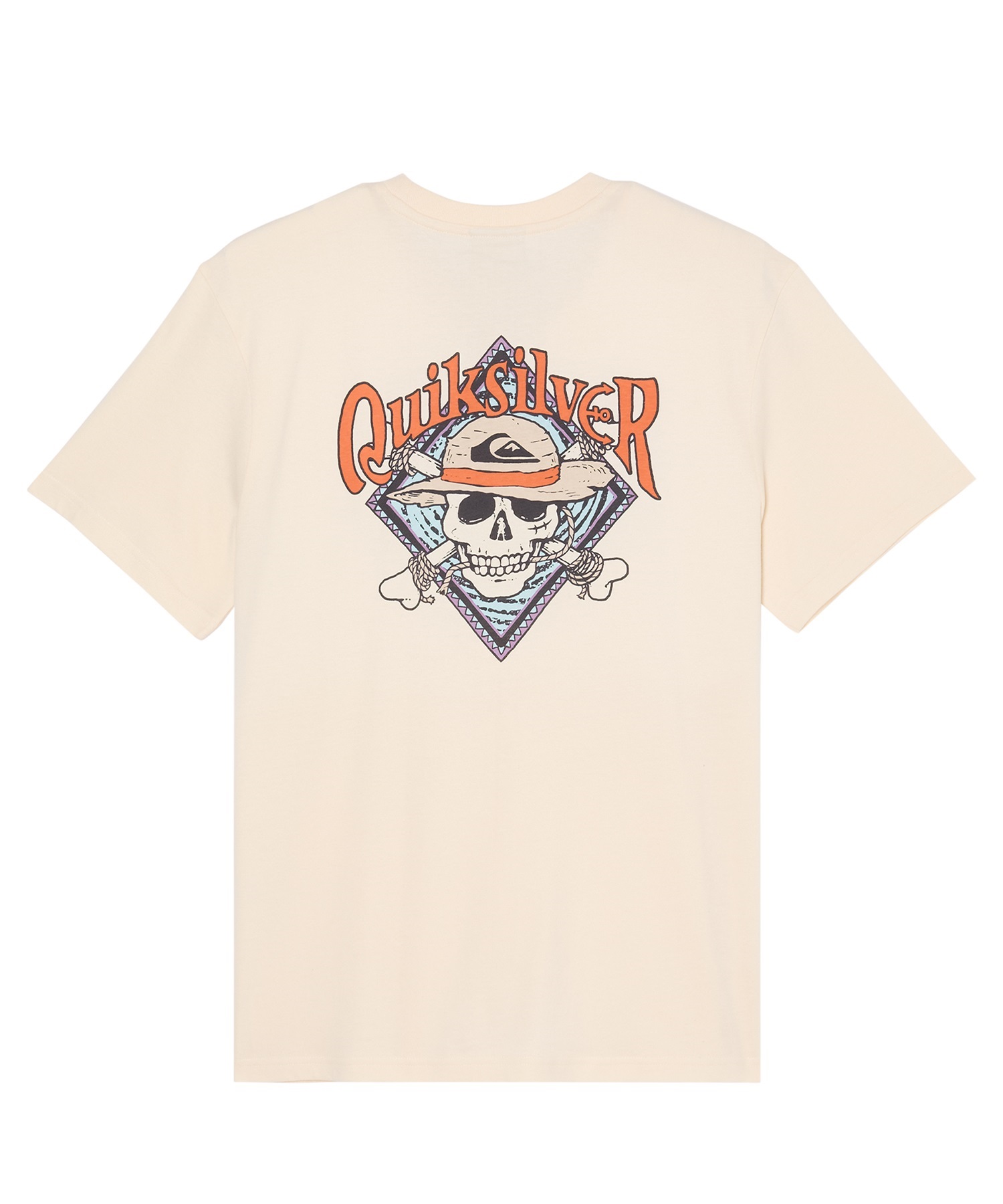 QUIKSILVER クイックシルバー 半袖 Tシャツ メンズ コラボ ONE PIECE X QUIKSILVER PIRATES ISLAND SS EQYZT08508(BWT-S)