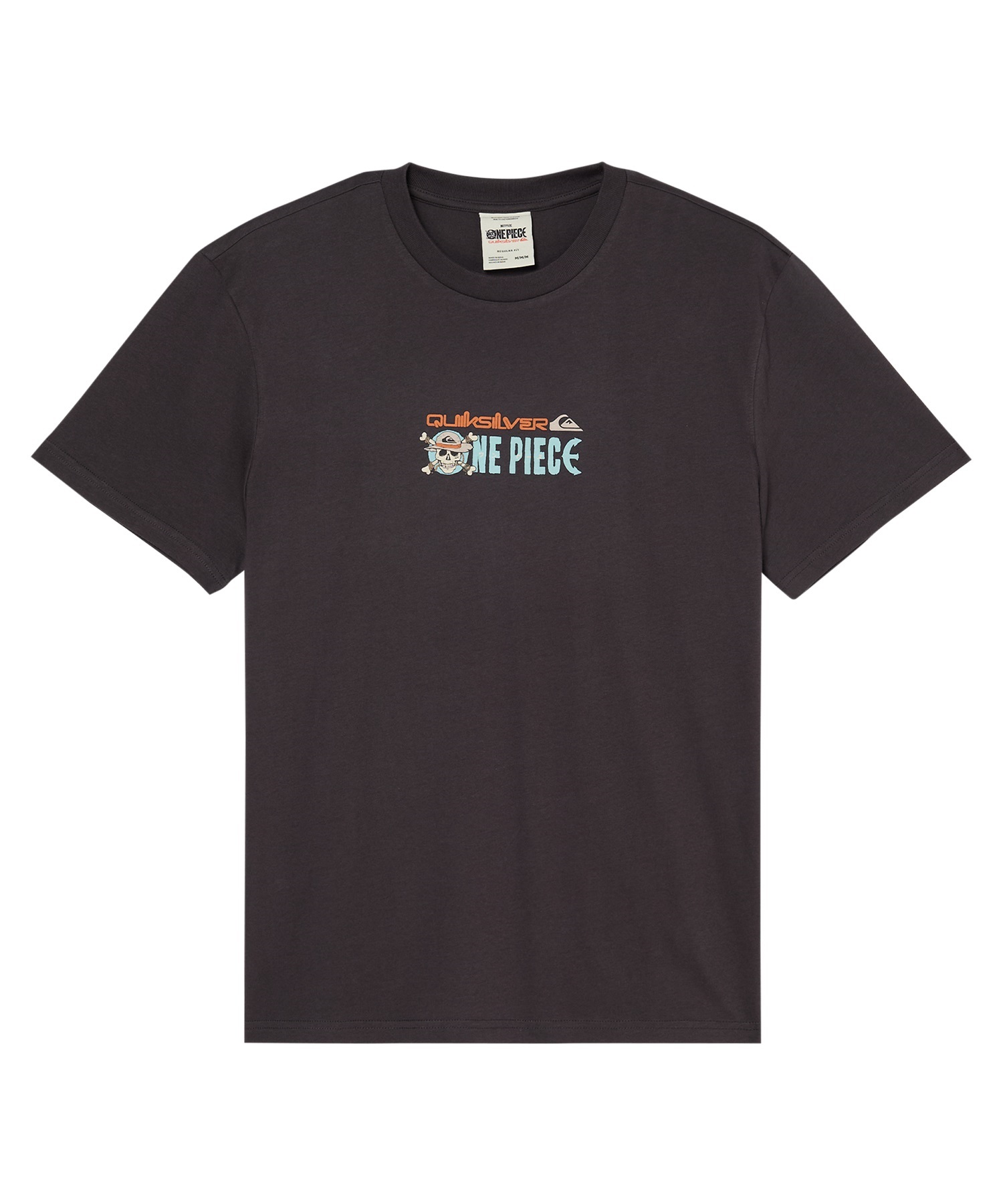 QUIKSILVER クイックシルバー 半袖 Tシャツ メンズ コラボ ONE PIECE X QUIKSILVER PIRATES ISLAND SS EQYZT08508(BWT-S)