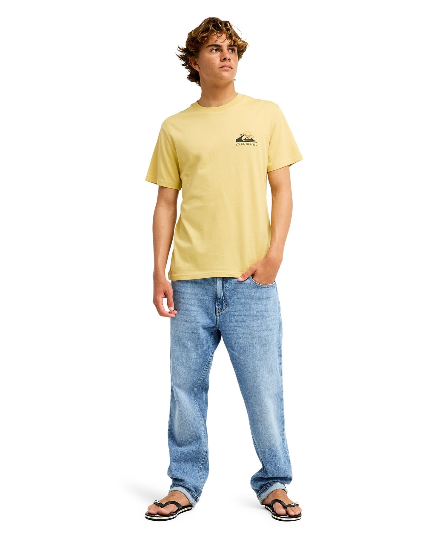 QUIKSILVER クイックシルバー  半袖 Tシャツ メンズ コラボ ONE PIECE X QUIKSILVER MERRY SS EQYZT08510(PLA0-S)