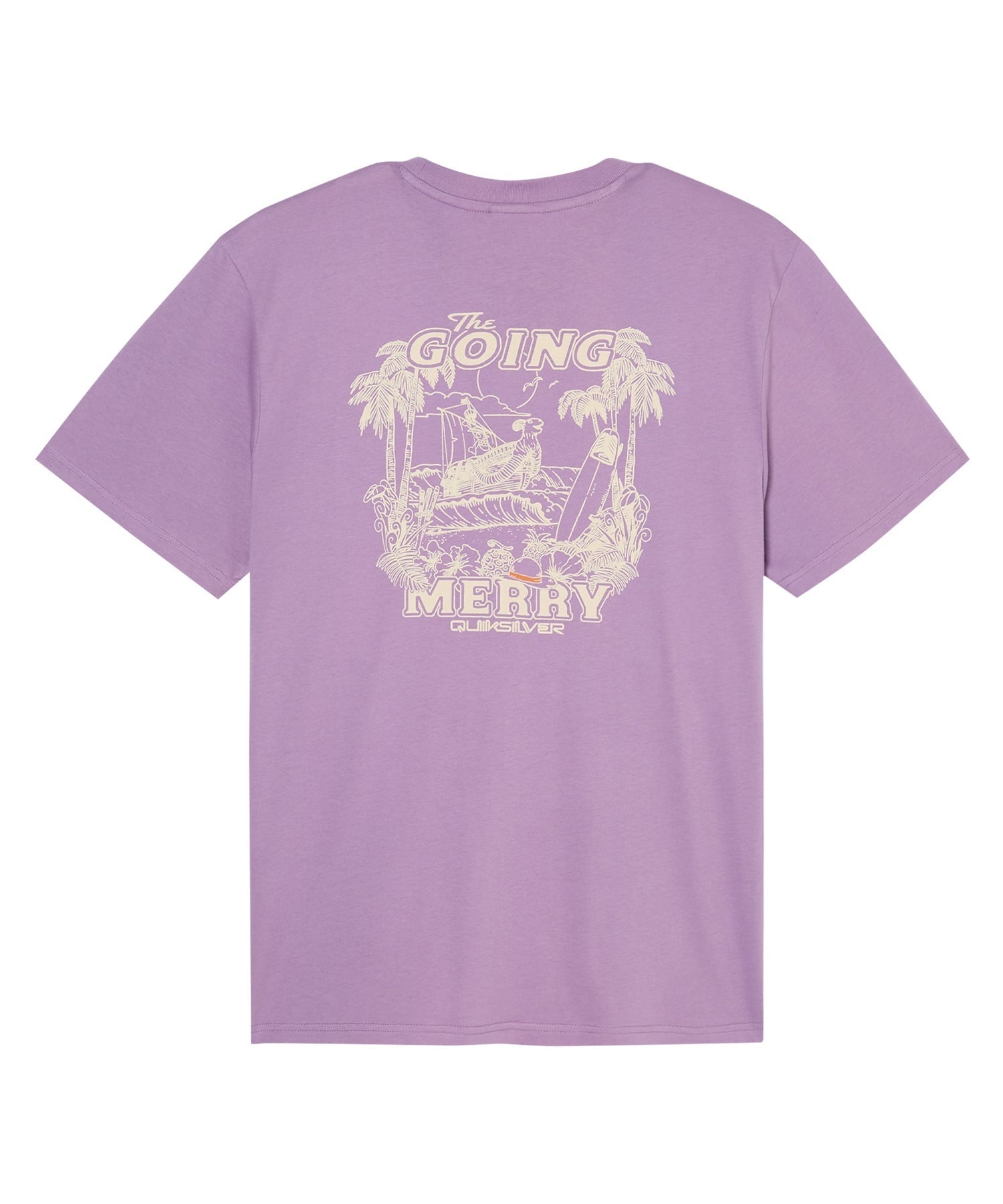 QUIKSILVER クイックシルバー  半袖 Tシャツ メンズ コラボ ONE PIECE X QUIKSILVER MERRY SS EQYZT08510(PLA0-S)