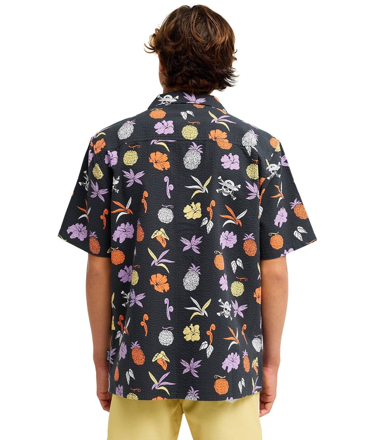 QUIKSILVER クイックシルバー 半袖 シャツ メンズ コラボ ONE PIECE X QUIKSILVER GOMU NO MI SHIRT EQYWT04717(PHM6-M)