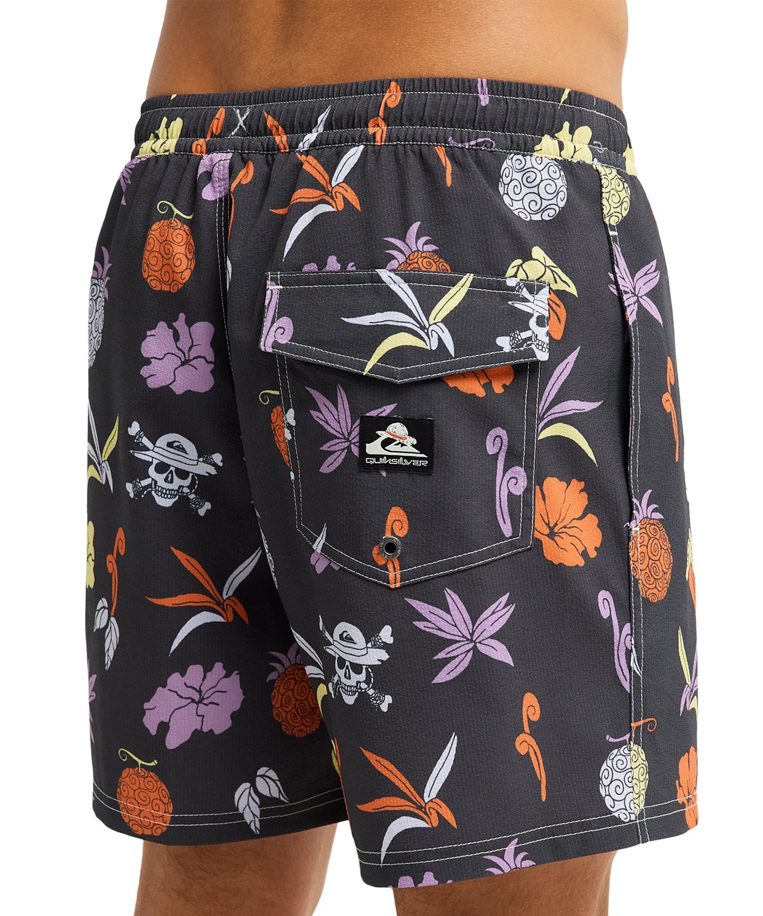 QUIKSILVER クイックシルバー 水着 トランクス ボードショーツ メンズ コラボ ONE PIECE X QUIKSILVER PRINTED VOLLEY 16 EQYJV04260(PHM6-S)