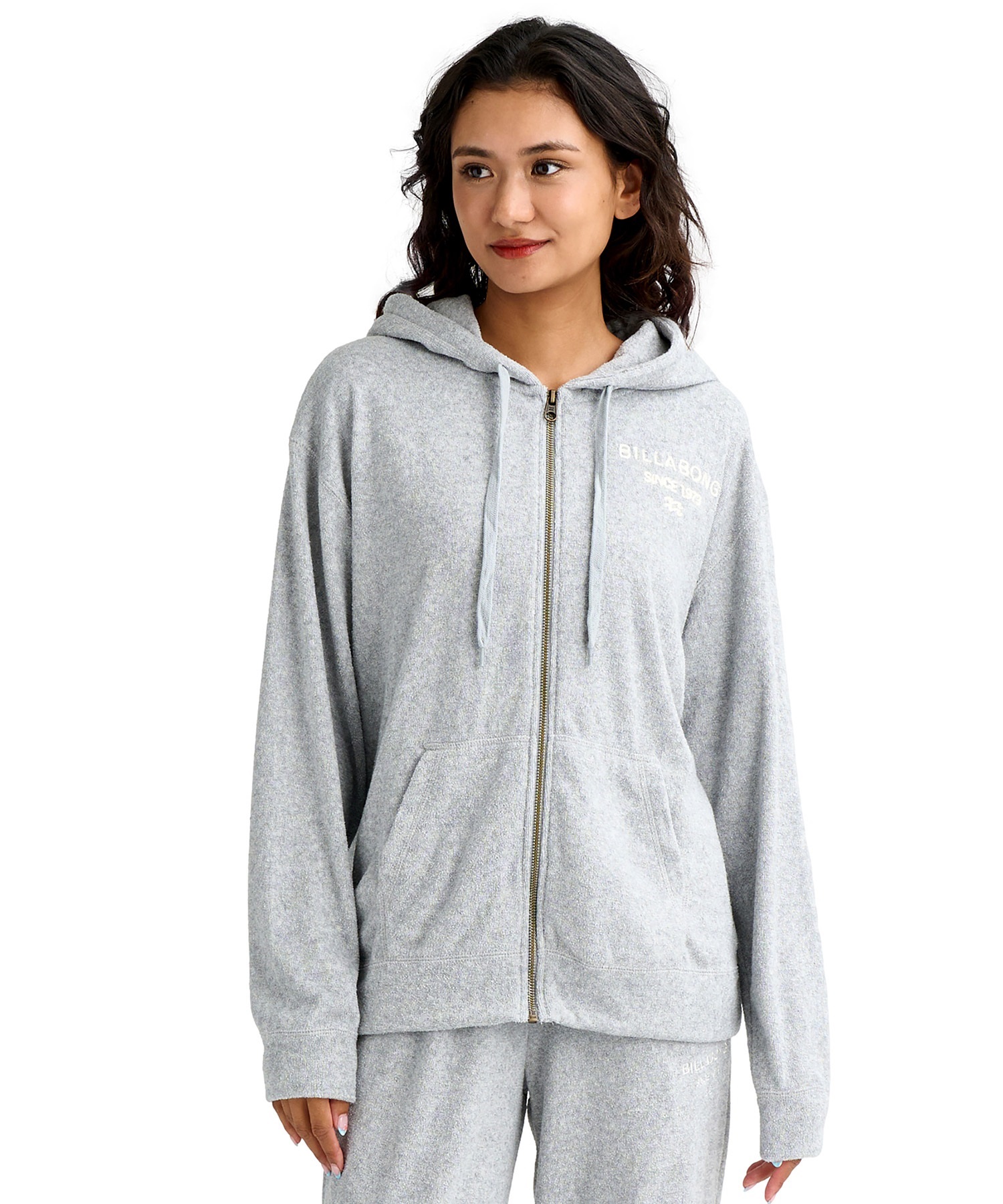 BILLABONG ビラボン ジップアップ パーカー レディース パイル生地 セットアップ対応 BG013017(SCS-M)