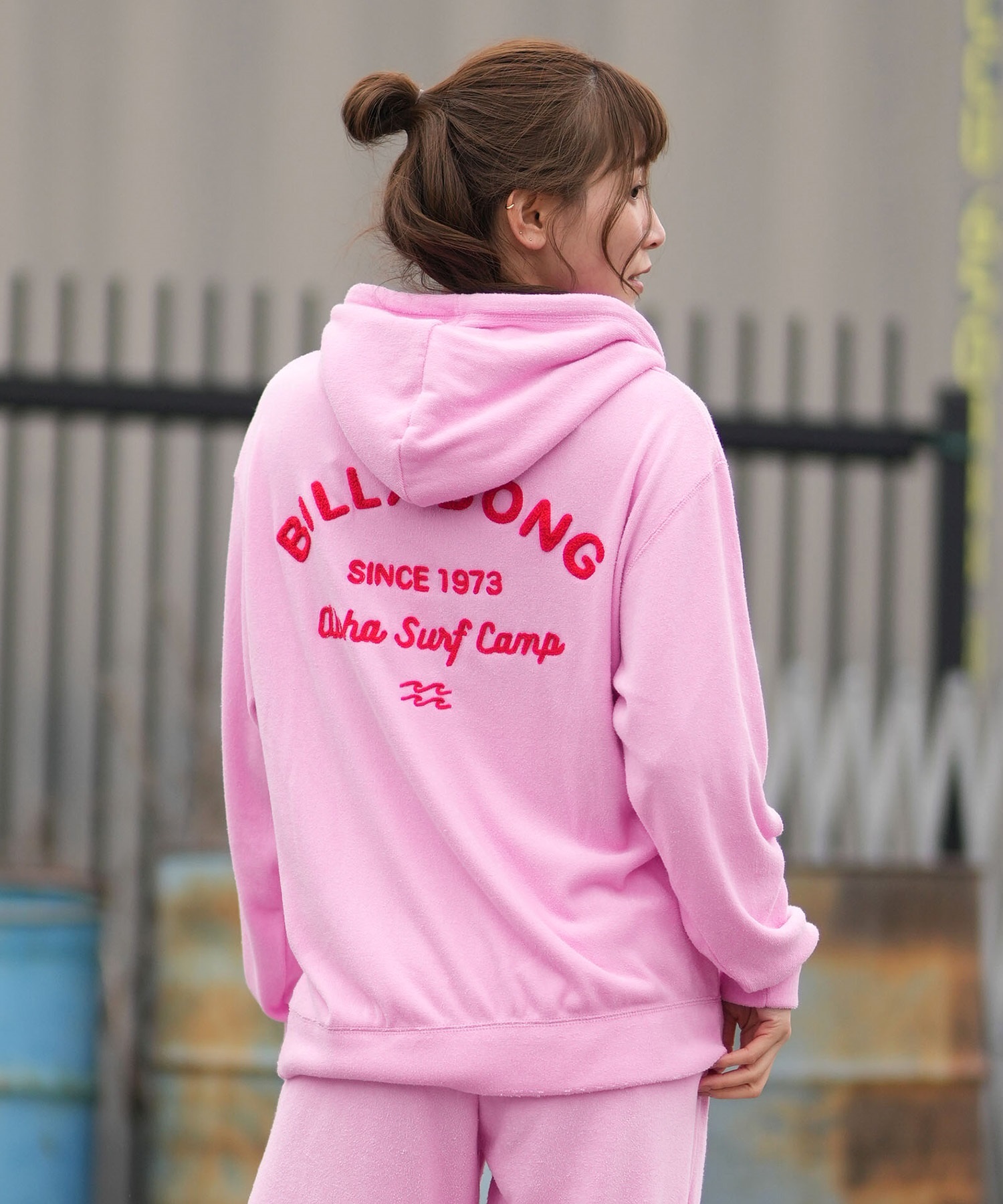 BILLABONG ビラボン ジップアップ パーカー レディース パイル生地 セットアップ対応 BG013017(SCS-M)