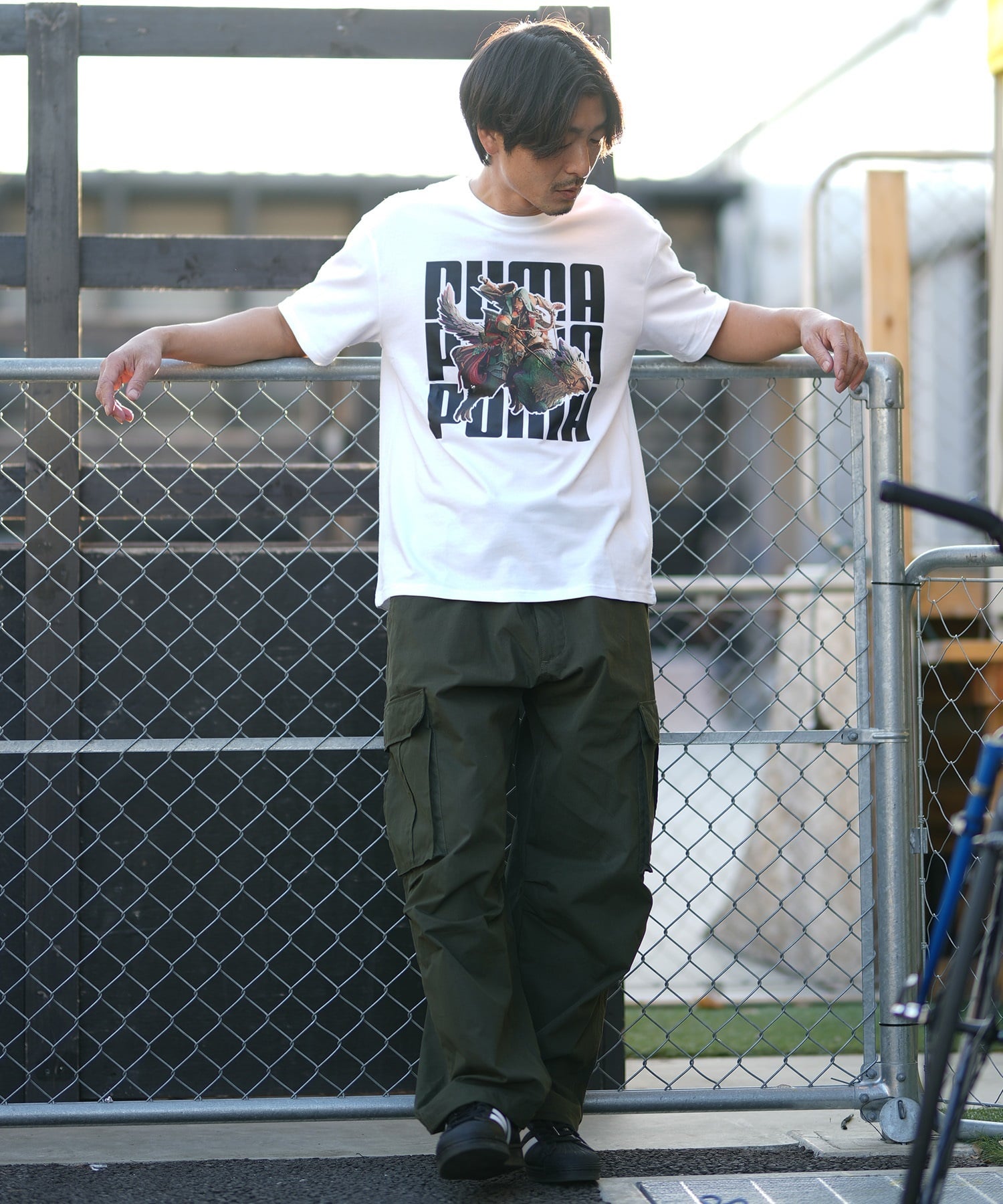 PUMA プーマ 半袖 Tシャツ メンズ モンスターハンターワイルズ コラボレーション 636486(01-M)