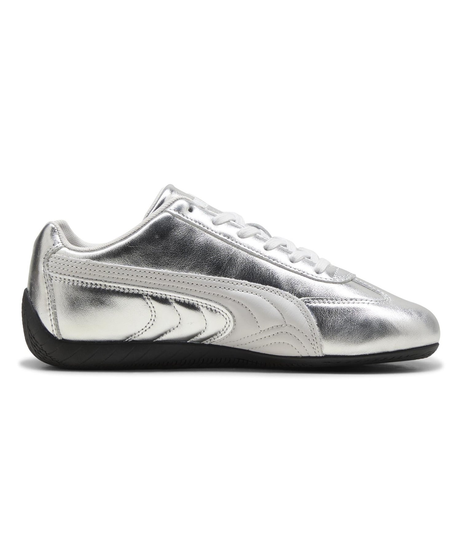 PUMA プーマ ロープロファイルスニーカー レディース ローカット SPEEDCAT SILVER WNS 406881 01(01-23.0cm)