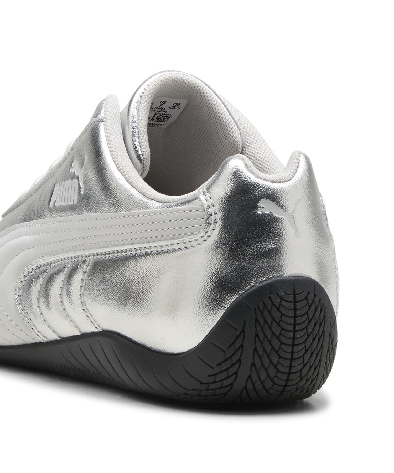 PUMA プーマ ロープロファイルスニーカー レディース ローカット SPEEDCAT SILVER WNS 406881 01(01-23.0cm)