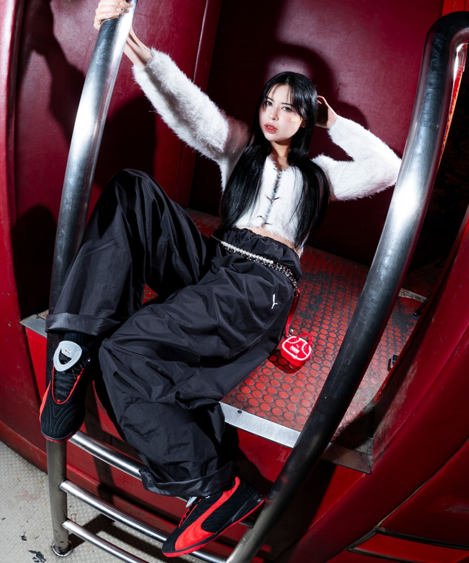 PUMA プーマ スニーカー メンズ レディース V-S2 SK8 SD WMN Liza 408164 ムラサキスポーツ限定(01-22.5cm)