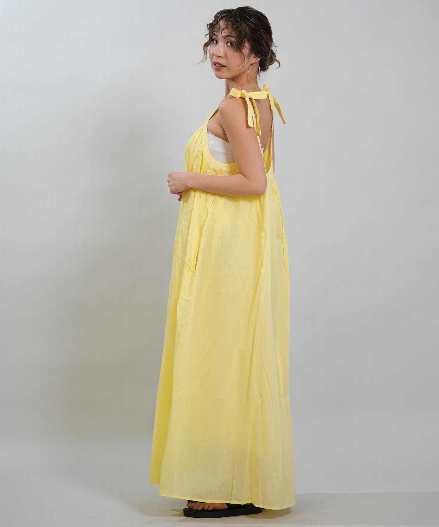 RIKKA FEMME リッカファム ワンピース レディース リボンワンピ ロング丈 RF6S-1402(WHT-FREE)