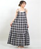 RIKKA FEMME リッカファム ワンピース レディース マドラスチェック ロング丈 RF6S-1403(BLK-FREE)