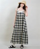 RIKKA FEMME リッカファム ワンピース レディース マドラスチェック ロング丈 RF6S-1403(BLK-FREE)