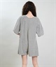 RIKKA FEMME リッカファム オールインワン ロンパース レディース パイル生地 ショート丈 吸水速乾 UVカット RF6S-1406(GRY-FREE)