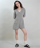 RIKKA FEMME リッカファム オールインワン ロンパース レディース パイル生地 ショート丈 吸水速乾 UVカット RF6S-1406(GRY-FREE)
