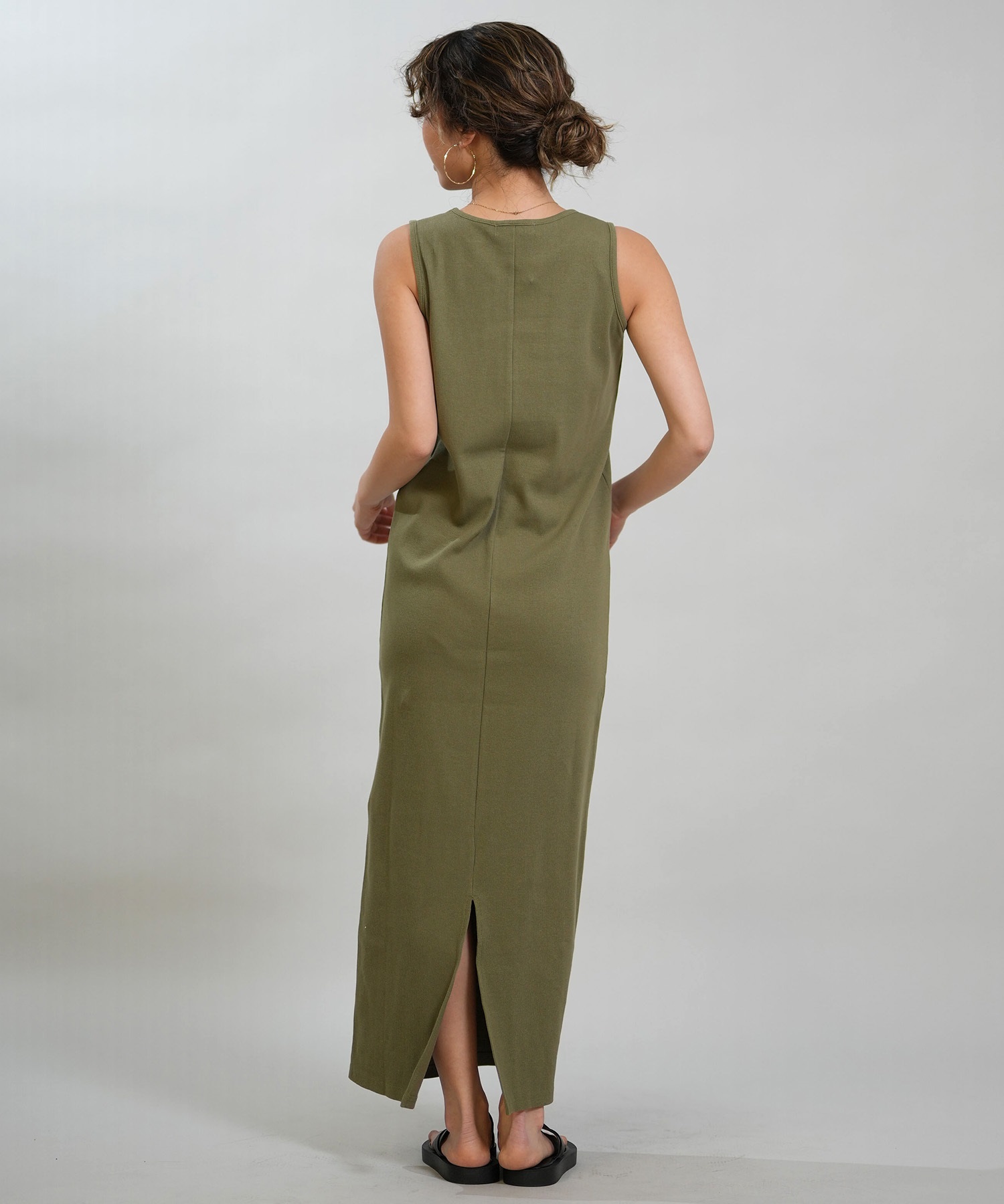 RIKKA FEMME リッカファム ワンピース レディース リブワンピ ロング丈 RF6S-1408(GRY-FREE)