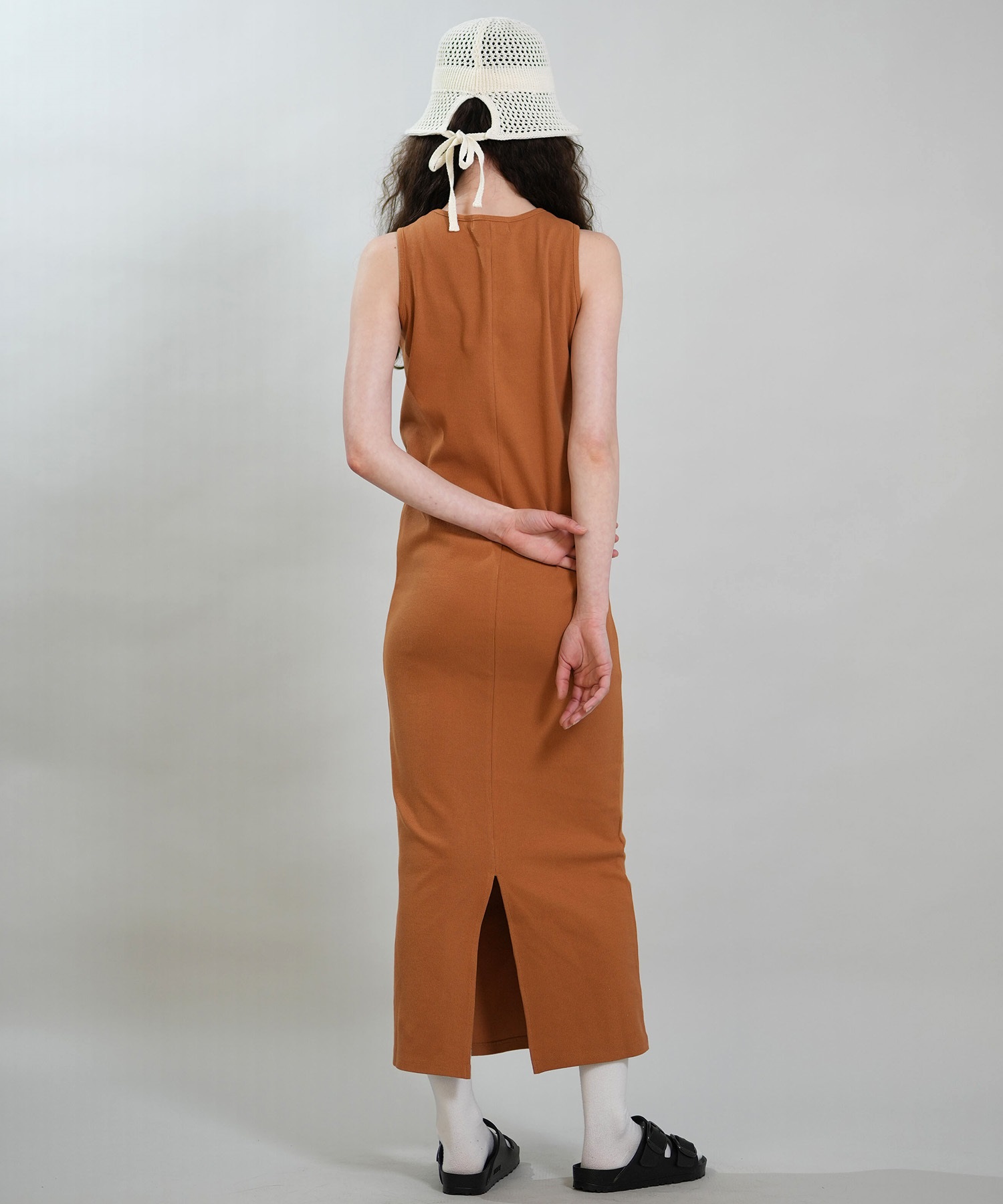 RIKKA FEMME リッカファム ワンピース レディース リブワンピ ロング丈 RF6S-1408(GRY-FREE)