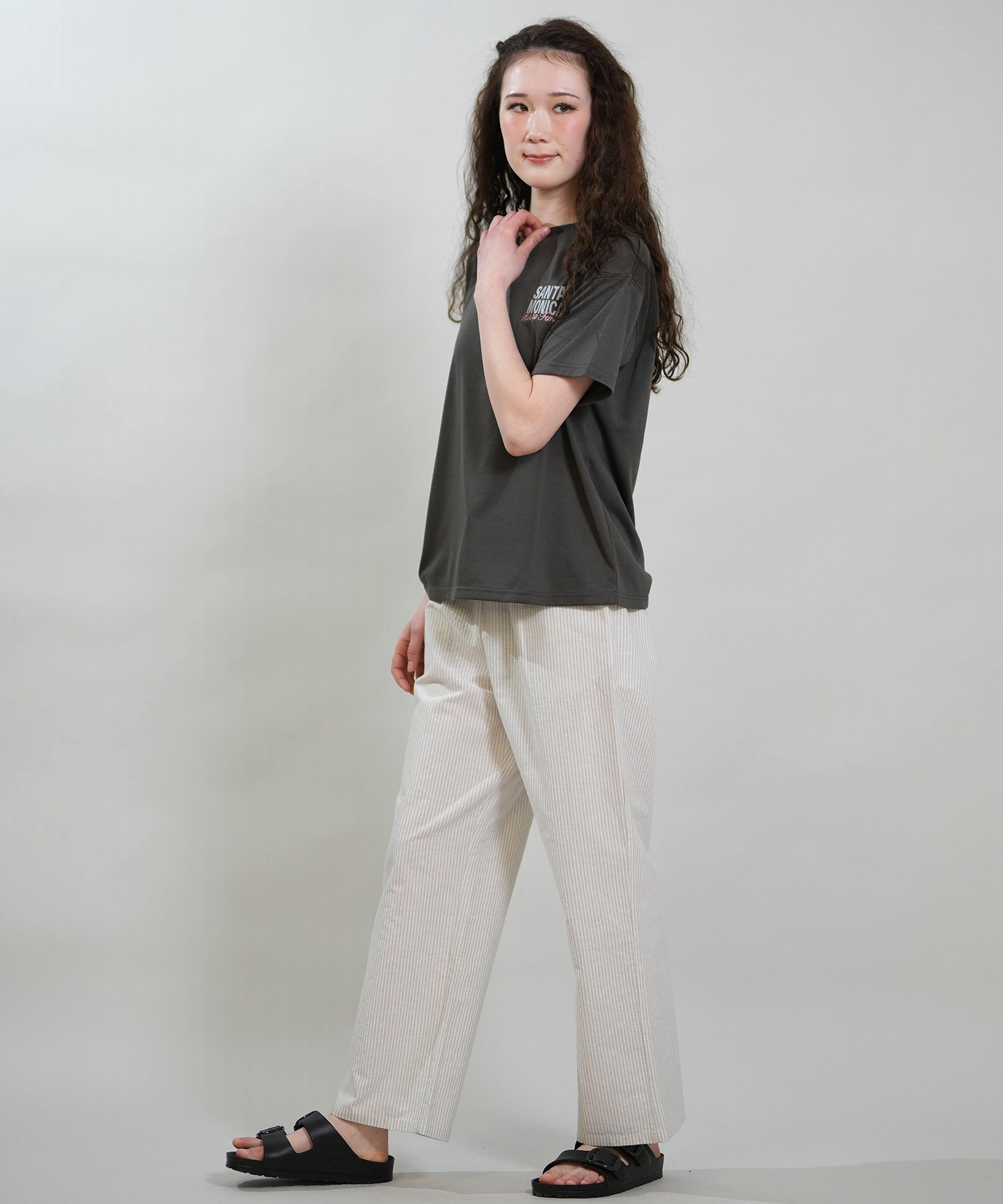 RIKKA FEMME リッカファム 半袖 Tシャツ レディース バックプリント 吸水速乾 UVカット RF6S-2102(WHT-SM)