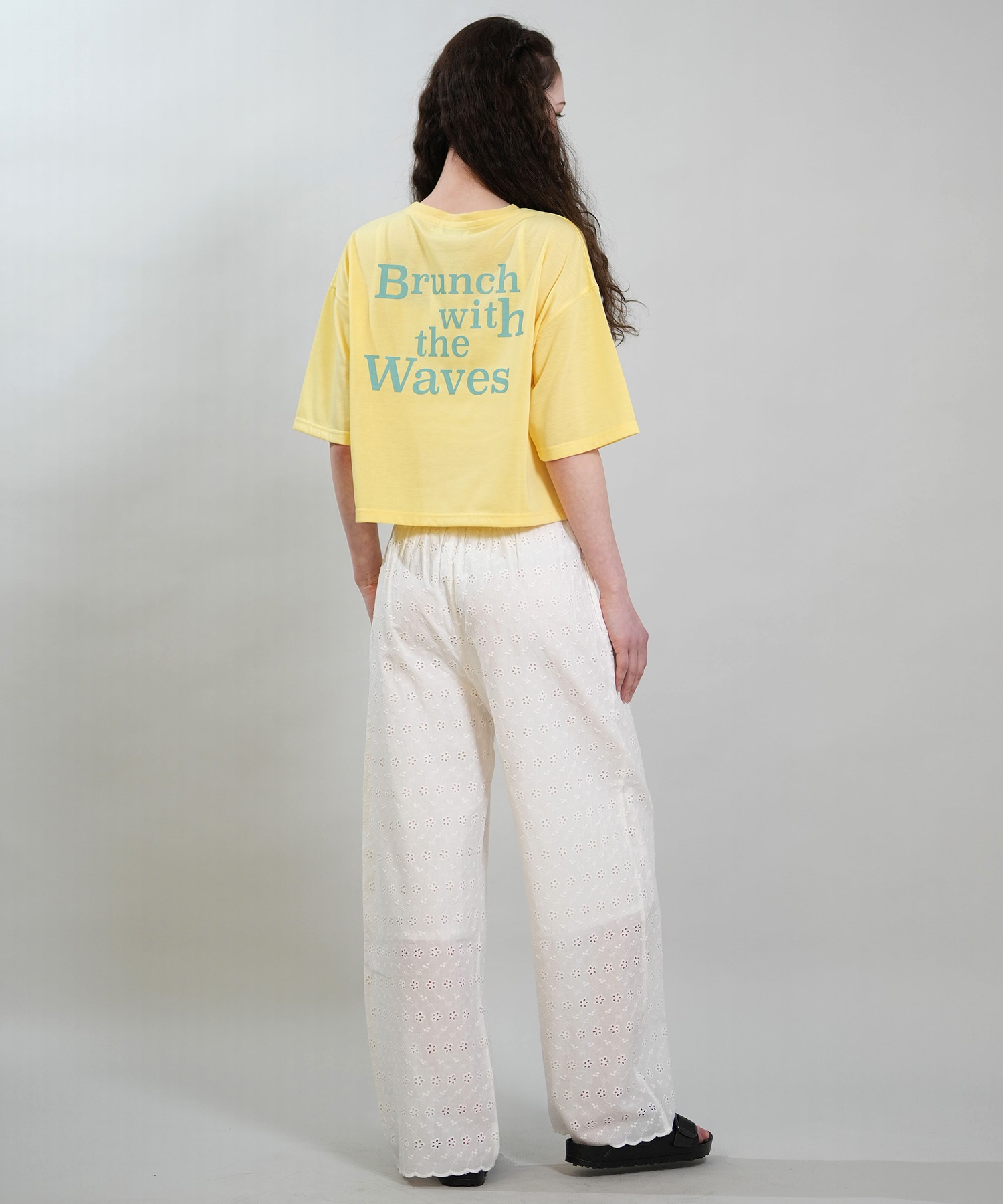 RIKKA FEMME リッカファム 半袖 Tシャツ レディース バックプリント 結びデザイン 吸水速乾 UVカット RF6S-2103(WHT-FREE)