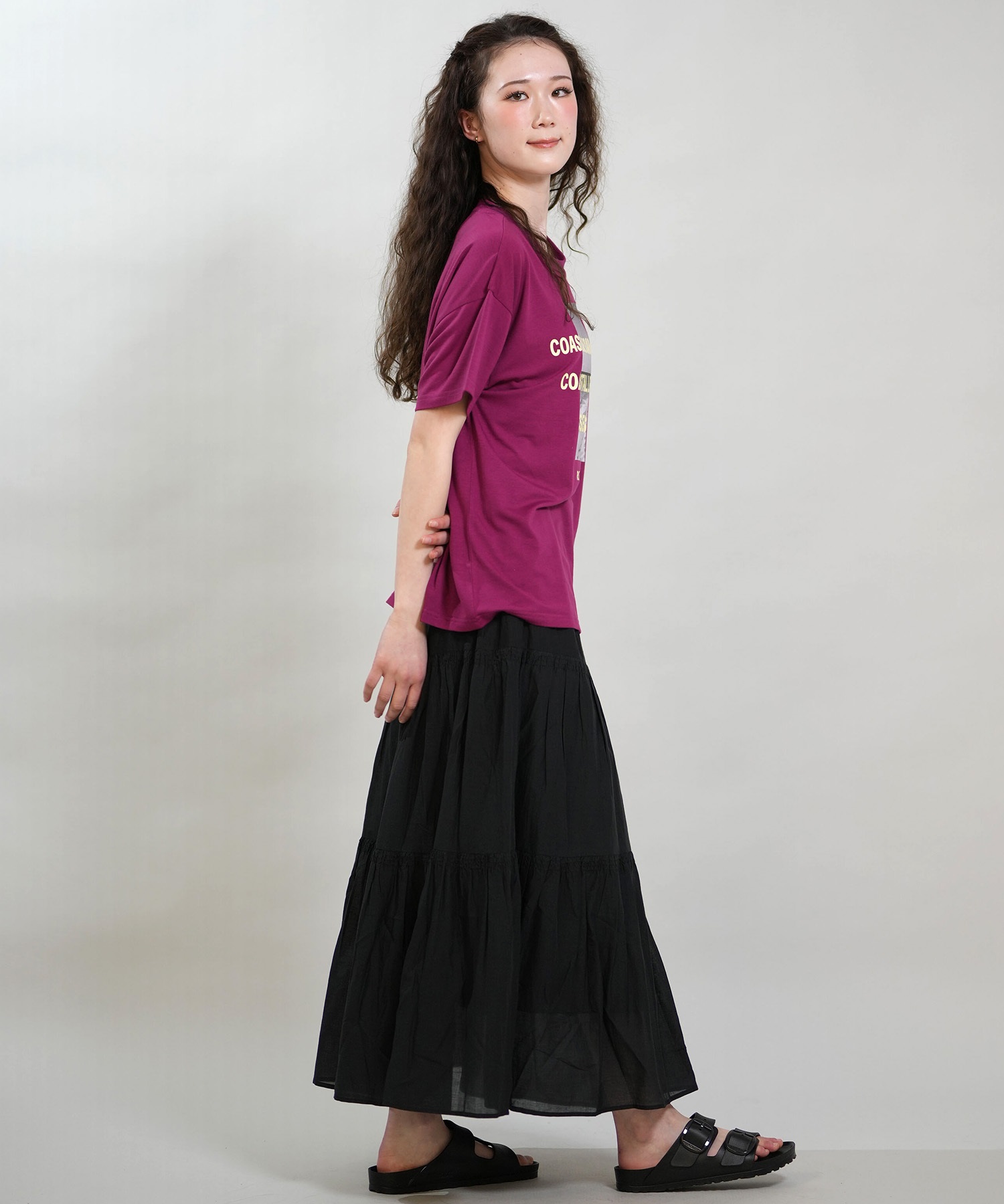 RIKKA FEMME リッカファム 半袖 Tシャツ レディース フォトT UVカット 接触冷感 RF6S-2107(WHT-FREE)