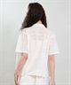 RIKKA FEMME リッカファム 半袖 シャツ レディース レース刺繍 セットアップ対応 RF6S-2401(WHT-FREE)