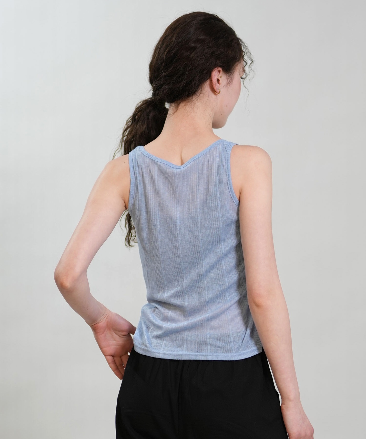 RIKKA FEMME リッカファム アンサンブル レディース 長袖 カーディガン タンクトップ 2点セット RF6S-2602(BLK-FREE)