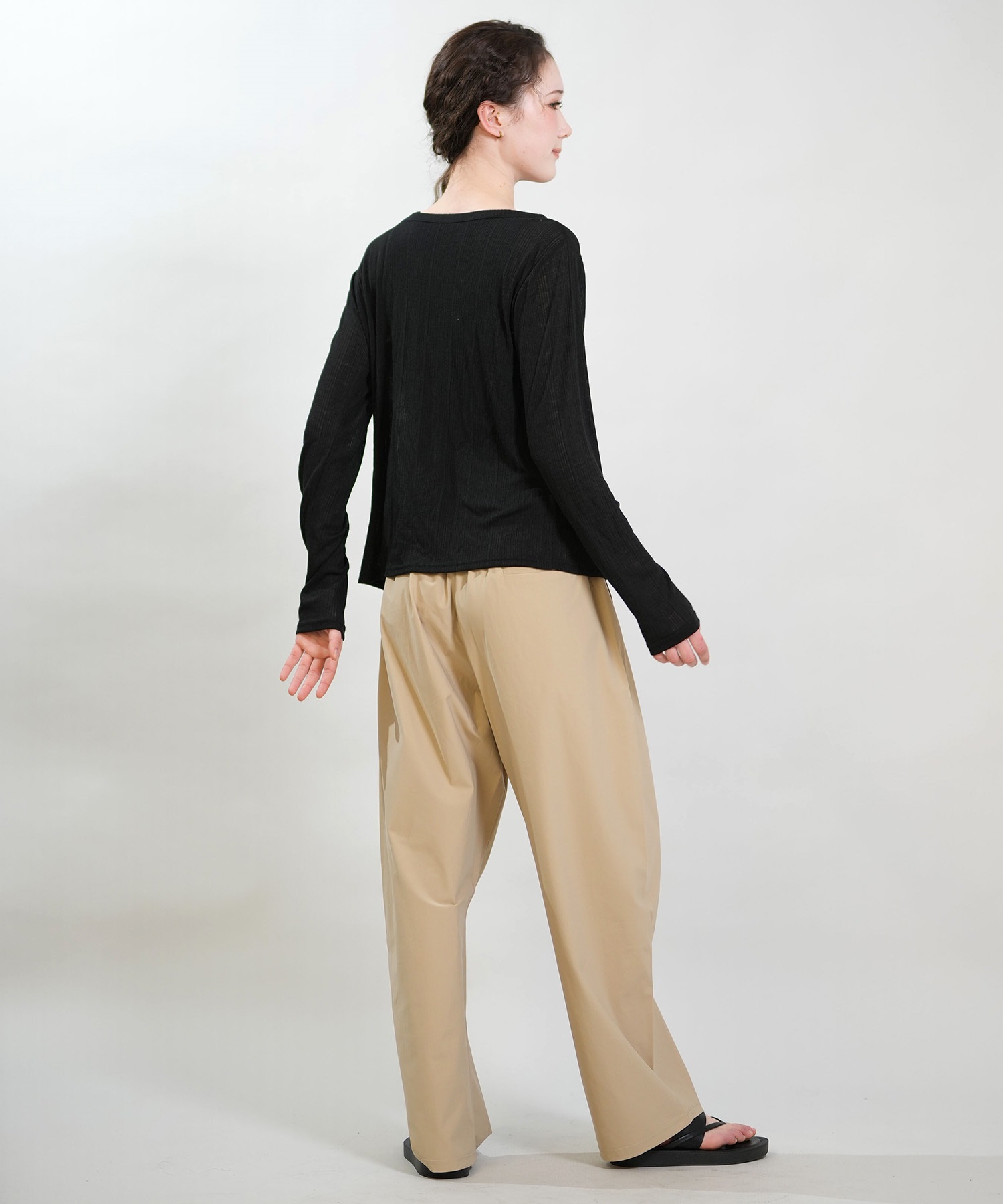 RIKKA FEMME リッカファム アンサンブル レディース 長袖 カーディガン タンクトップ 2点セット RF6S-2602(BLK-FREE)