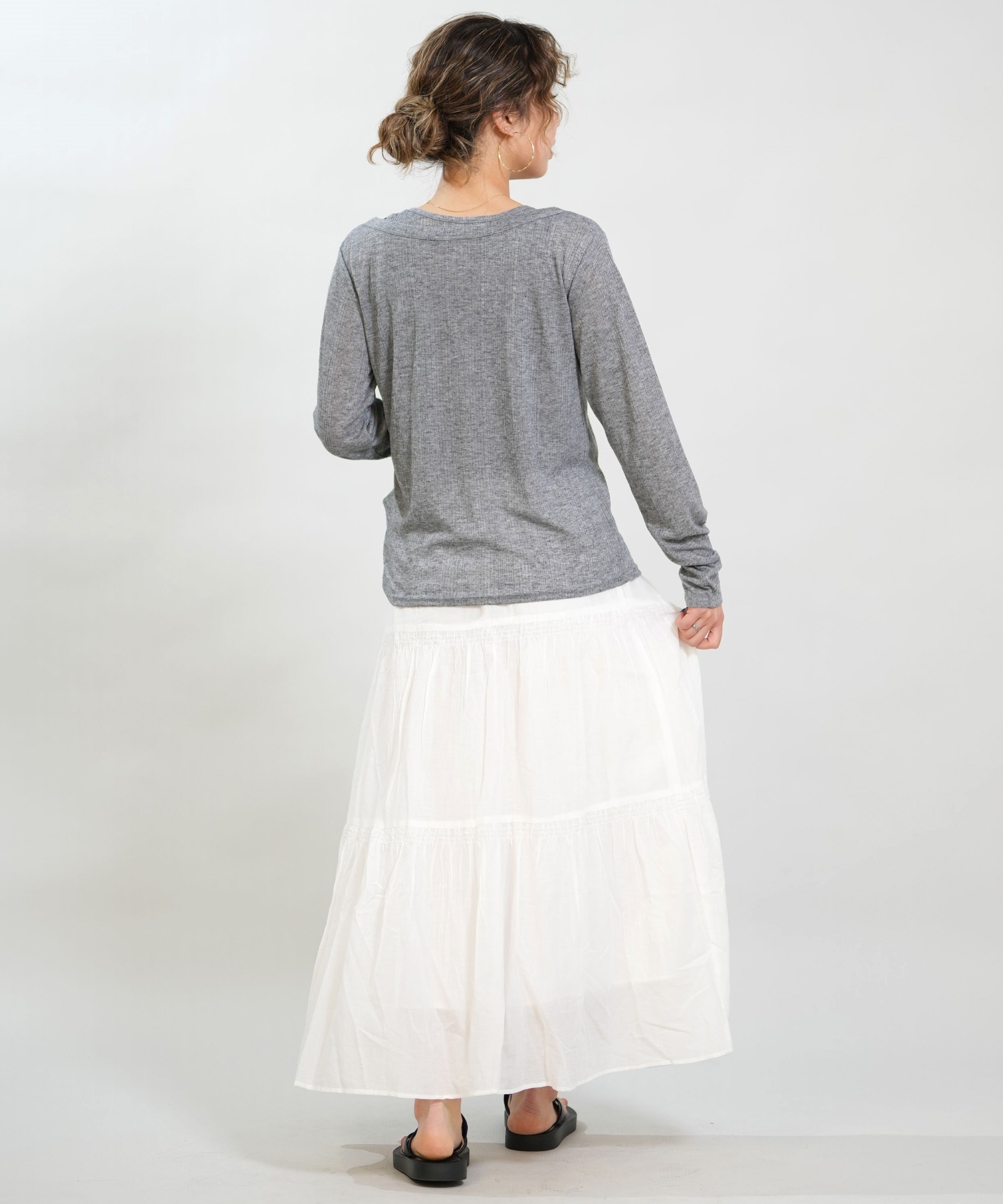 RIKKA FEMME リッカファム アンサンブル レディース 長袖 カーディガン タンクトップ 2点セット RF6S-2602(BLK-FREE)