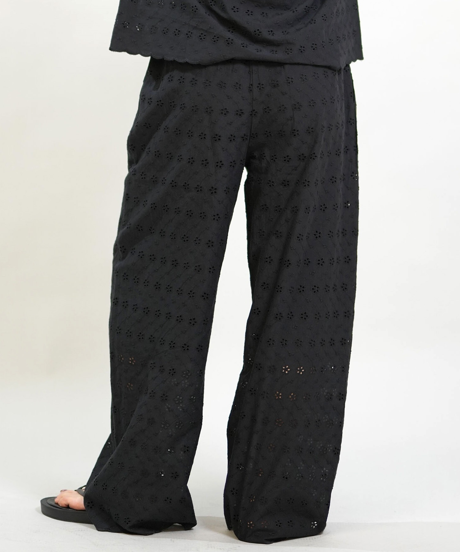 RIKKA FEMME リッカファム ロングパンツ レディース レース刺繍 セットアップ対応 RF6S-3101(WHT-FREE)