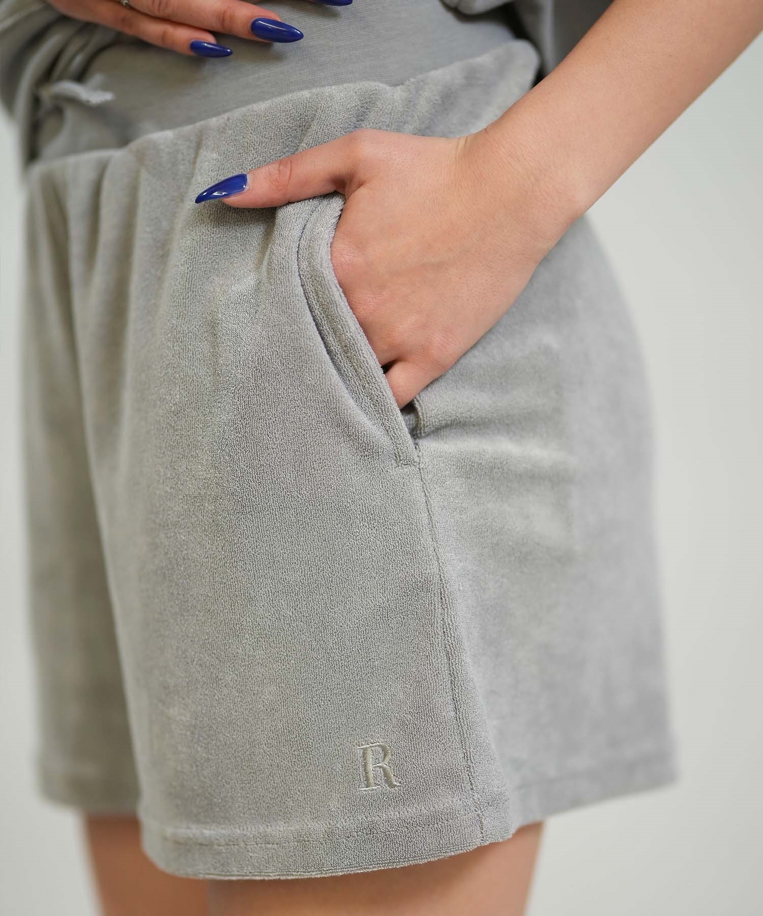 RIKKA FEMME リッカファム ハーフパンツ ショートパンツ レディース パイルショーツ セットアップ対応 RF6S-3304(BLU-FREE)