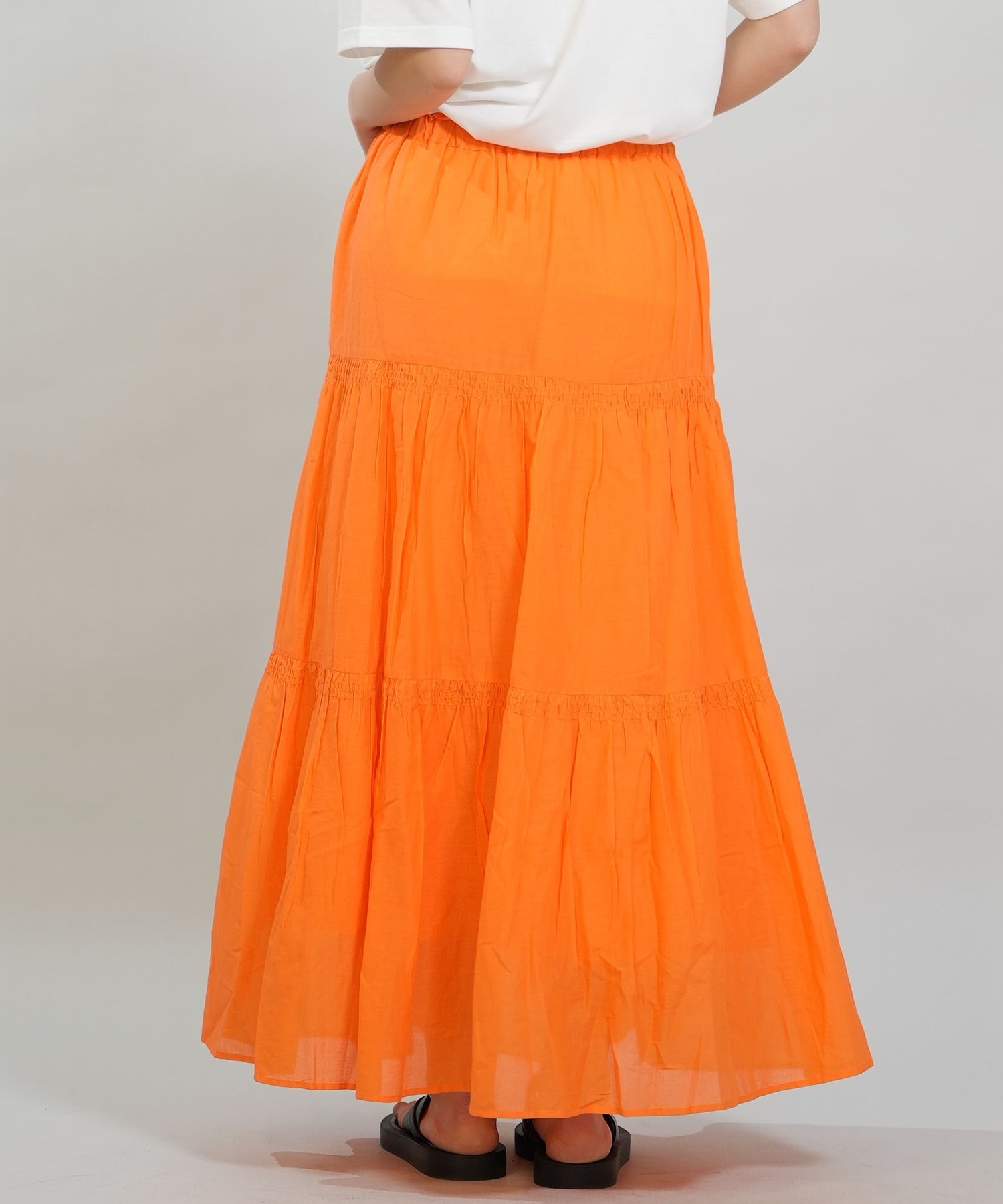 RIKKA FEMME リッカファム スカート レディース ロングスカート ティアードスカート RF6S-3501(KHA-FREE)